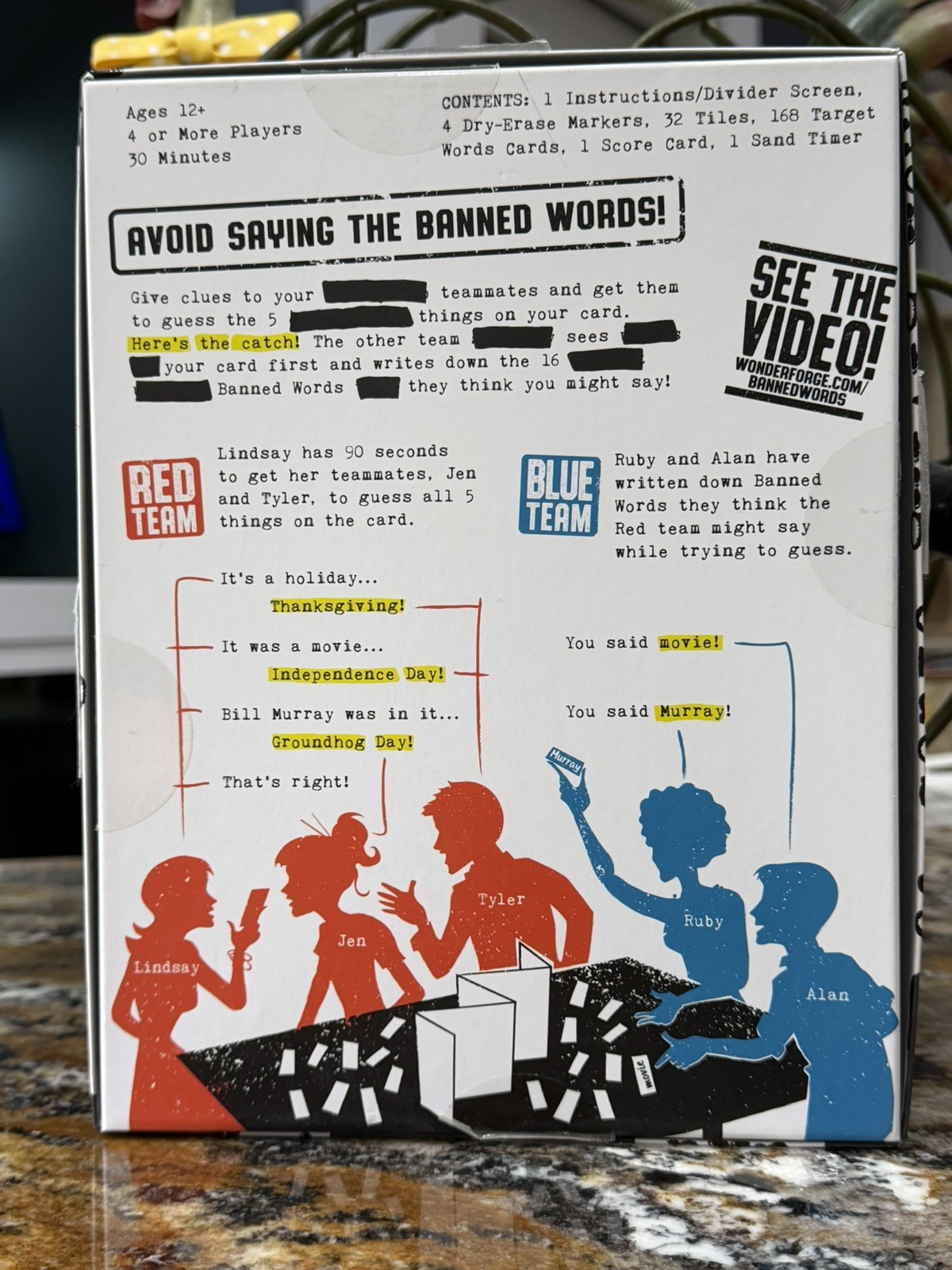 Banned Words Party Game COMPLETE Wonder Forge 2017