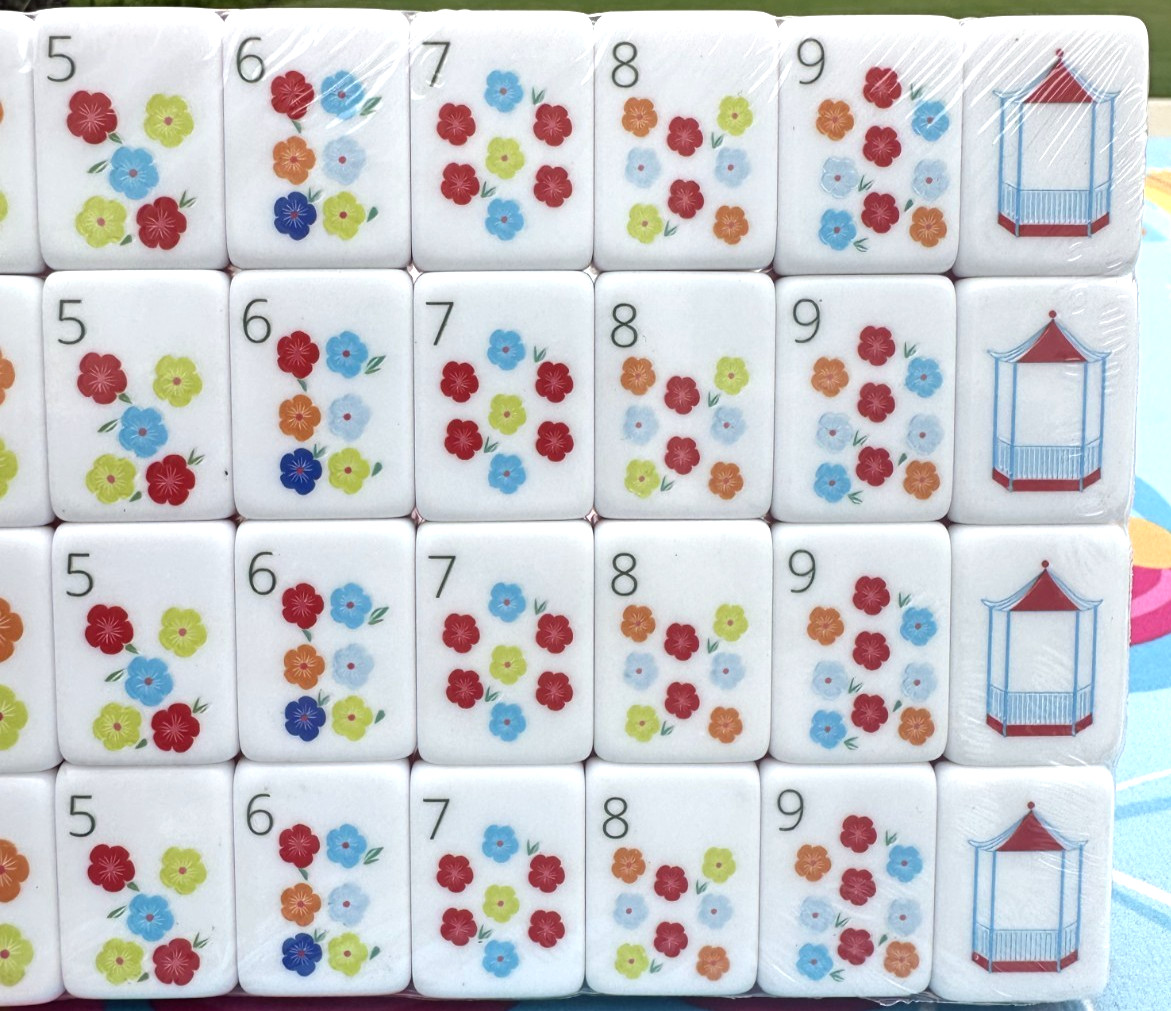 ORANGE PUPPY 4 Layer Acrylic Mahjong Tiles – American Set 160 Tiles US SELLER!