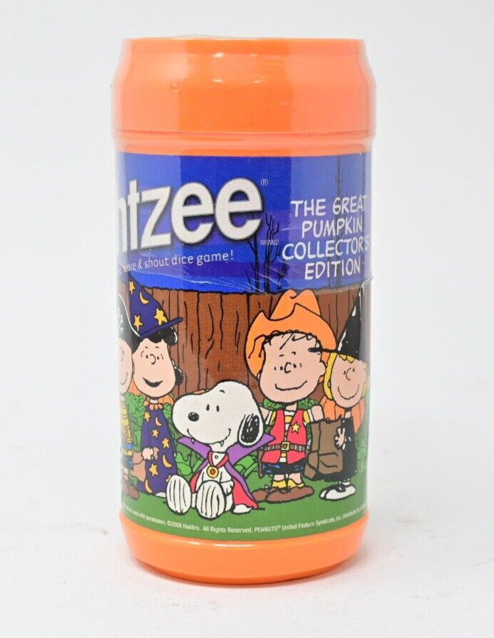 Vintage 2008 Hasbro Yahtzee Charlie Brown The Great Pumpkin Collector’s Edition