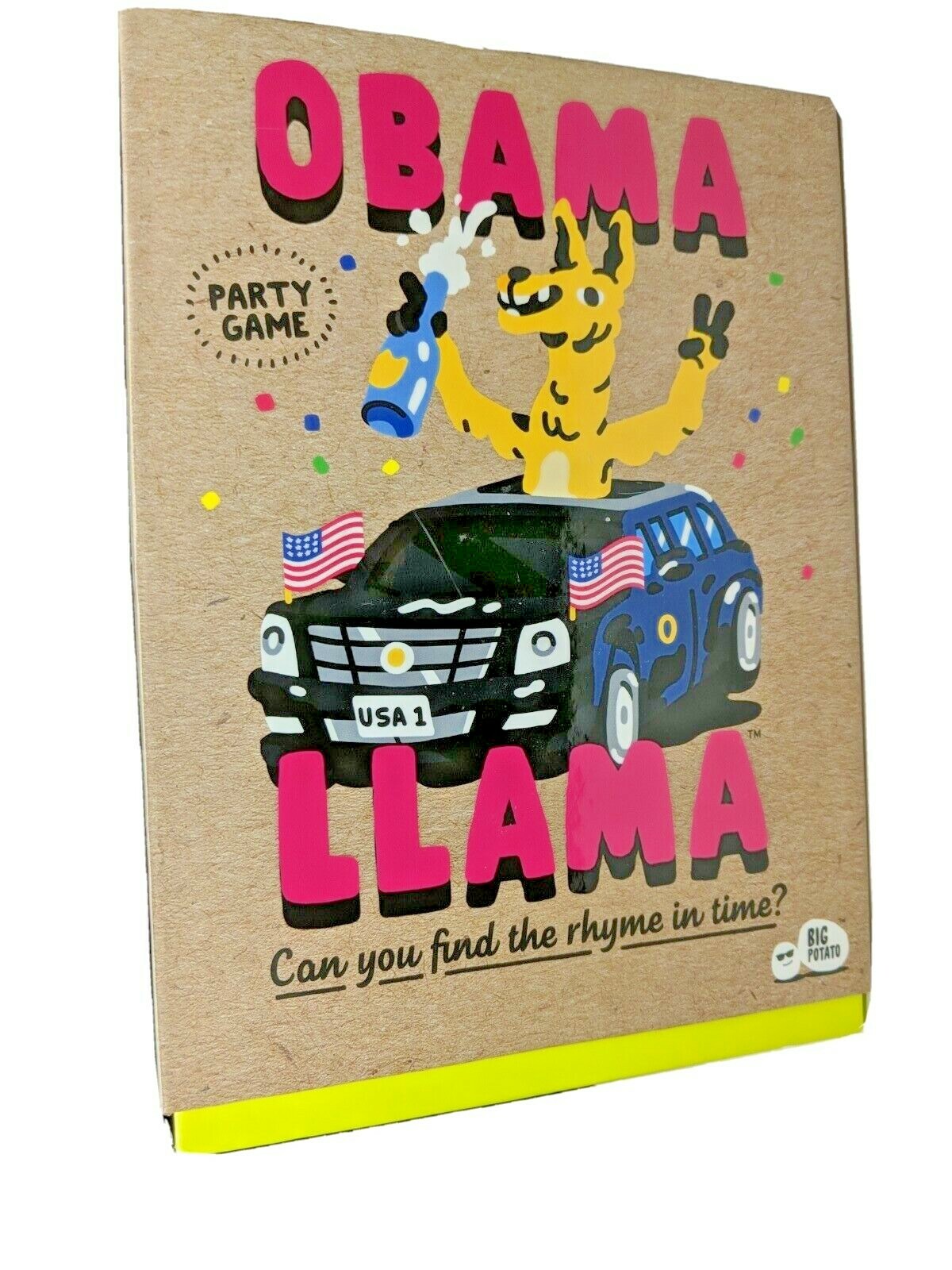 Game Night OBAMA LLAMA Party / Family Game Celebrity Theme Rhyming Fun EXCELLENT