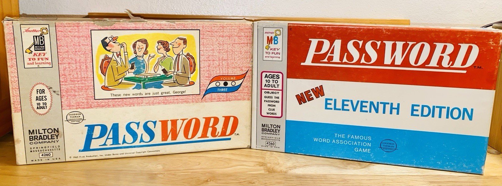 Vintage Password TV Game Lot Milton Bradley 1963 1973 Complete