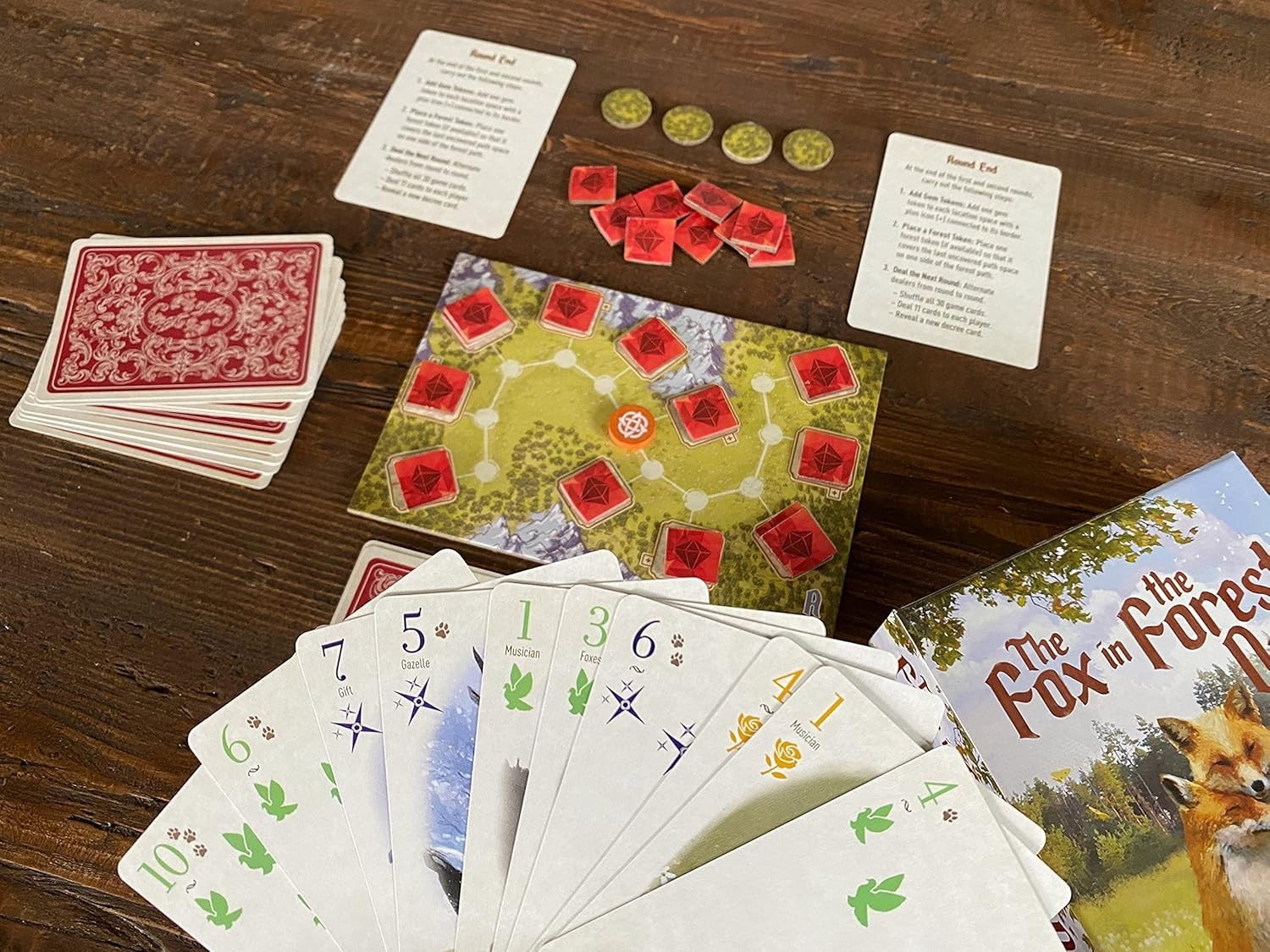 Renegade Game Studios Fox in the Forest Duet Cooperative Card Game for 2 Players