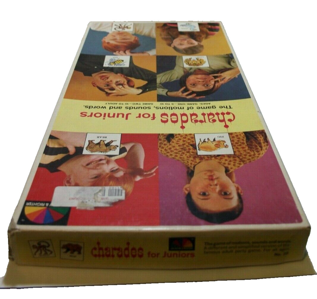 Charades for Juniors Selchow And Righter No. 38 Board Game All Ages Vintage 1968