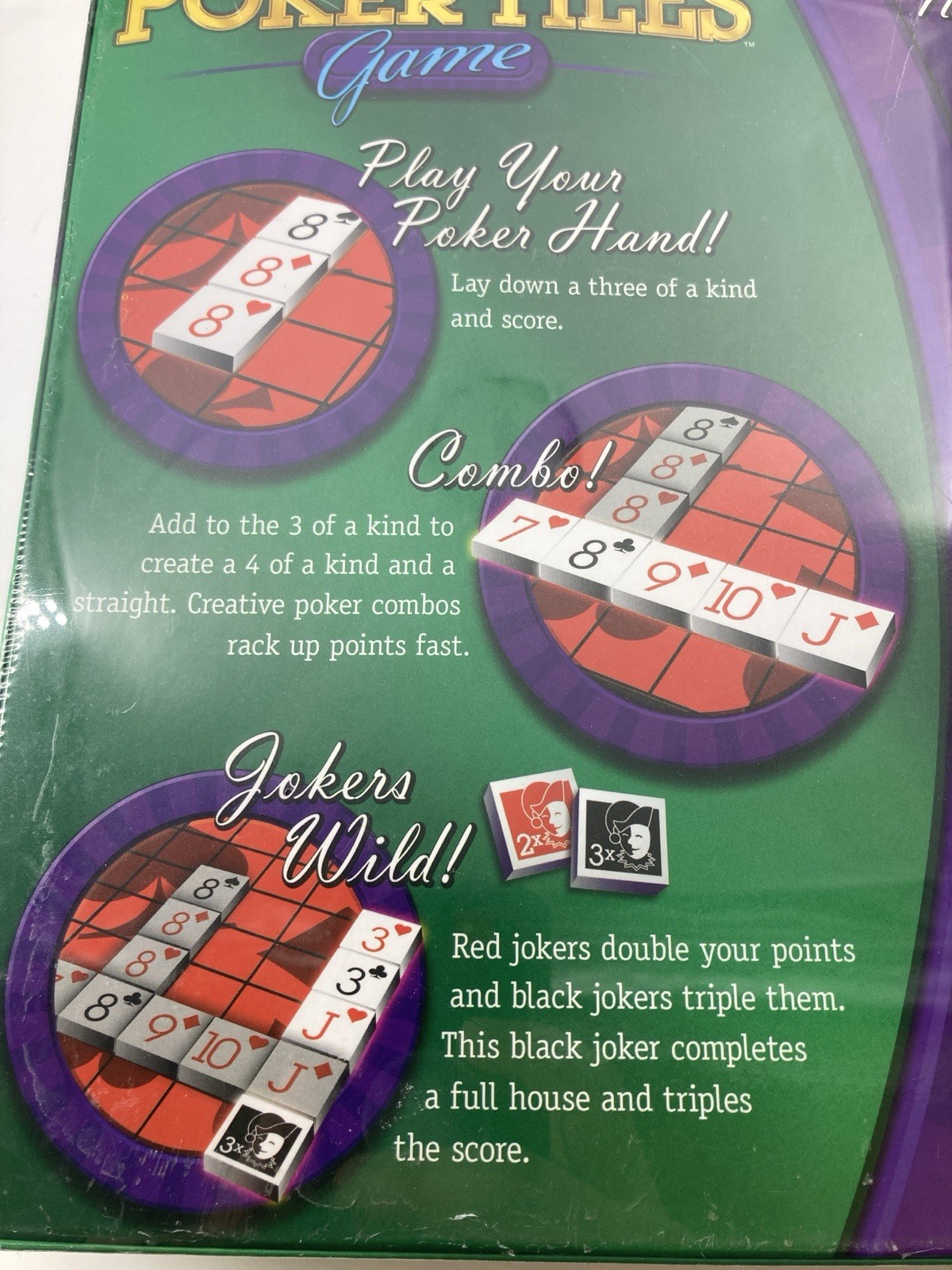 NEW – Poker Tiles Game COMPLETE MasterPieces 2005 Board Trays Family Friends