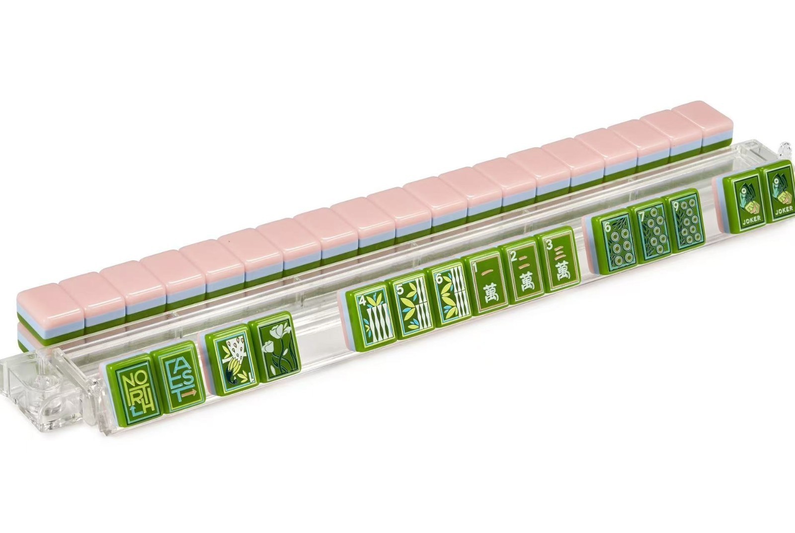 160 hand-painted oil painting style American mahjong tiles, 3 layers of acrylic