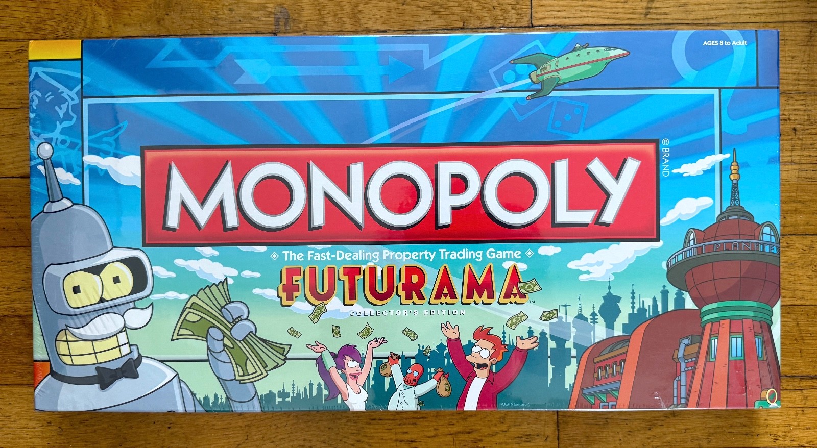 RARE Futurama Monopoly Collector’s FIRST EDITION Edition Game Sealed GOLD BENDER