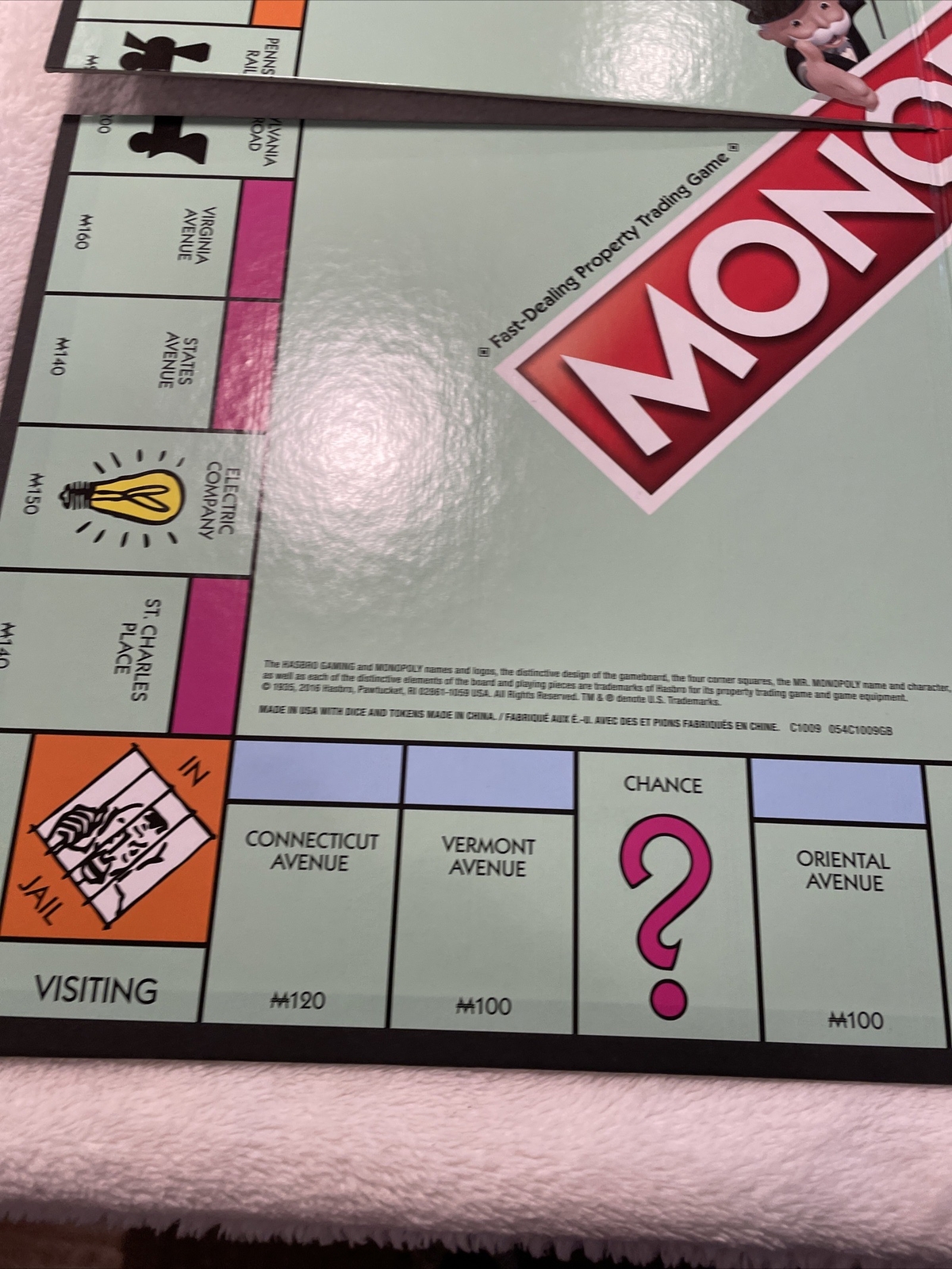Monopoly Board Game Replacement Board & Instruction Manual Booklet Only