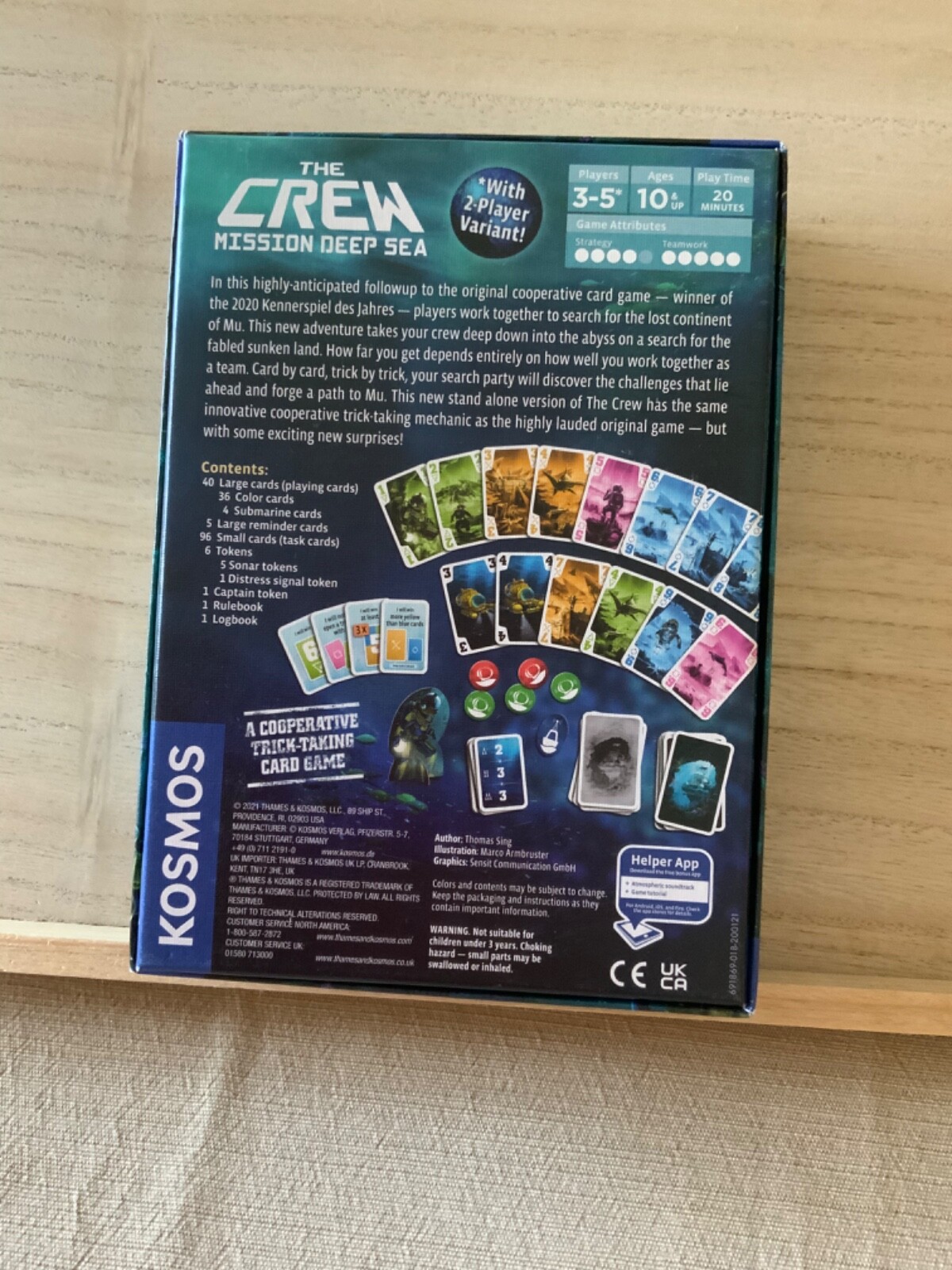 Thames & Kosmos The Crew: Mission Deep Blue Sea Co-Op Card Game