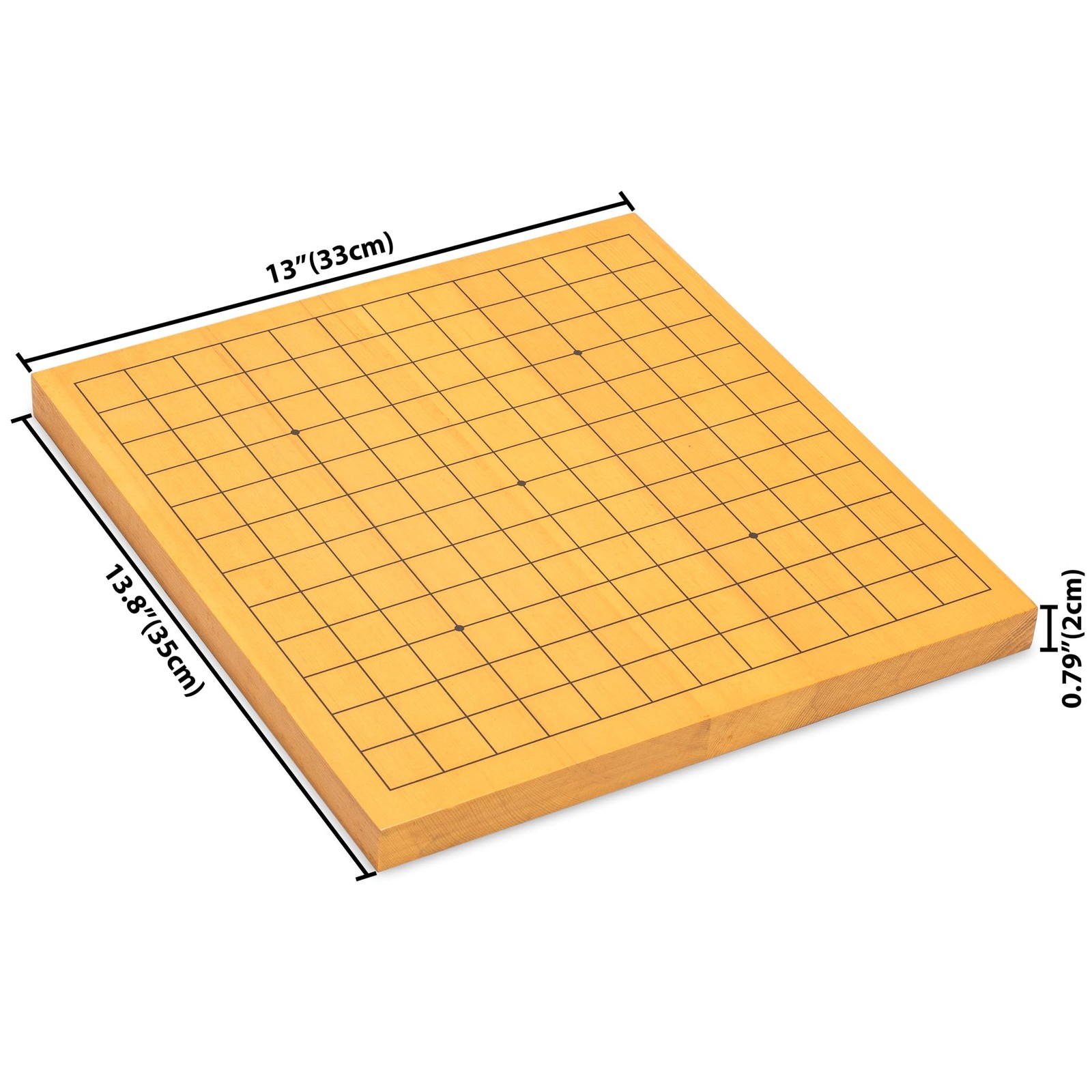 Yellow Mountain Imports Shin Kaya Beginner’s Reversible 13×13 / 9×9 Go Game Set