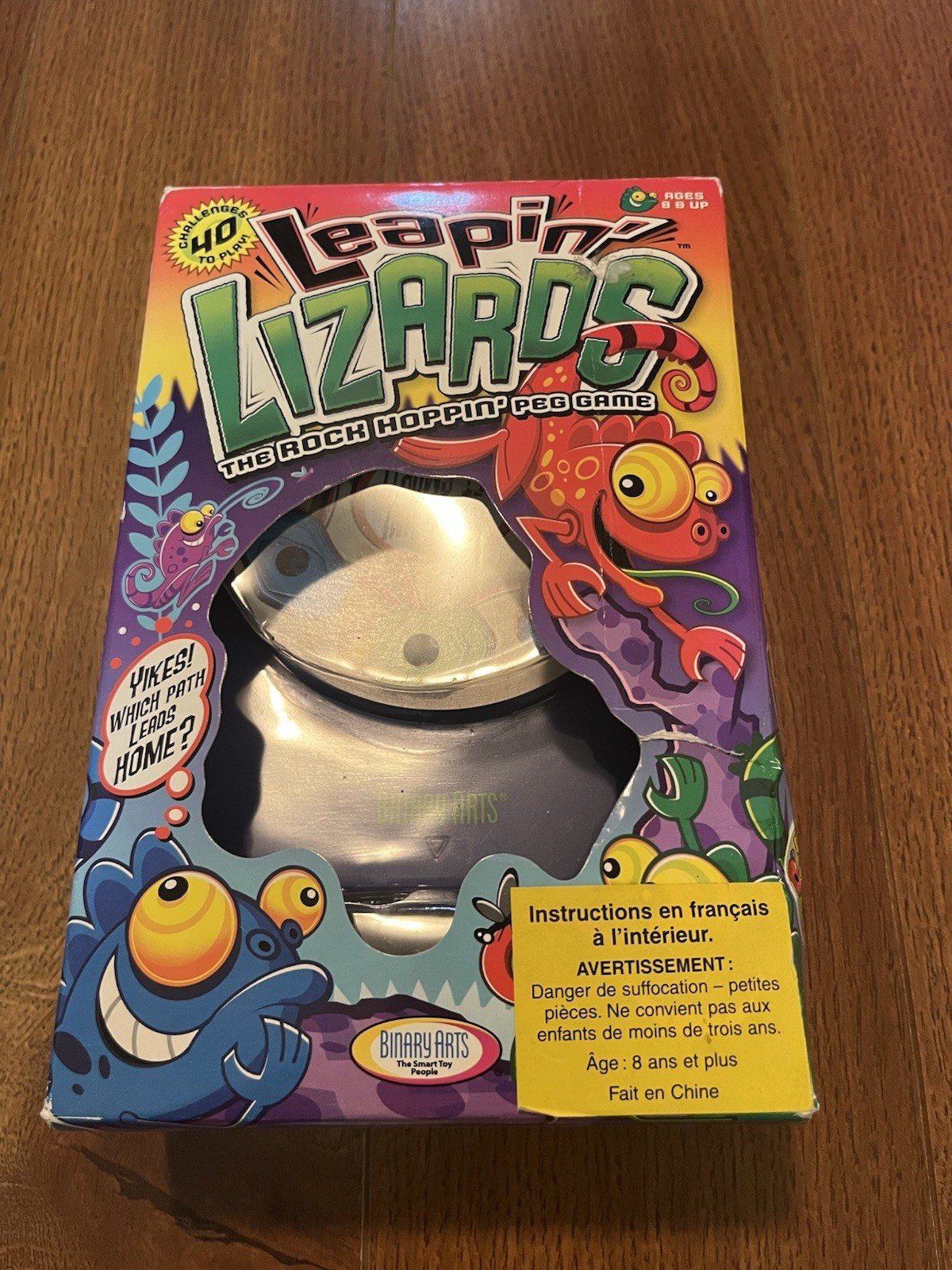 Vintage Binary Arts Leapin’ Lizards The Rock Hoppin’ Peg Game Rare