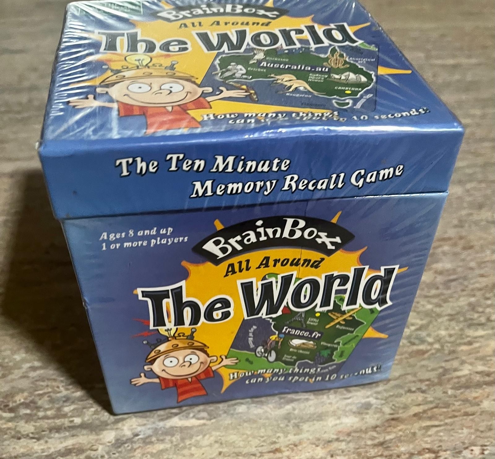 Brain Box, The World Australi Memory Recall Game NEW! MindWare Geography