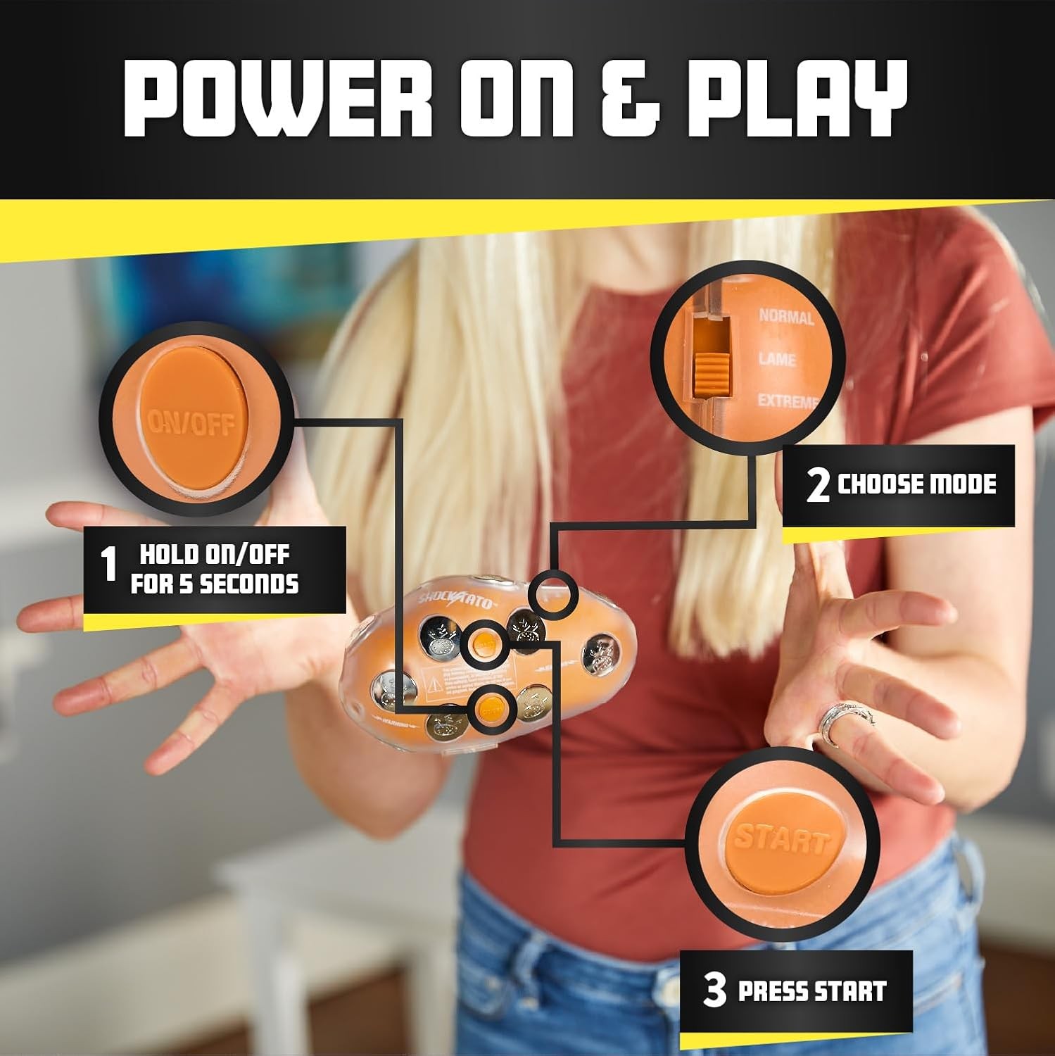Shocktato Party Game by Stormwired Funny Shocking Potato Gag Gift for Teens