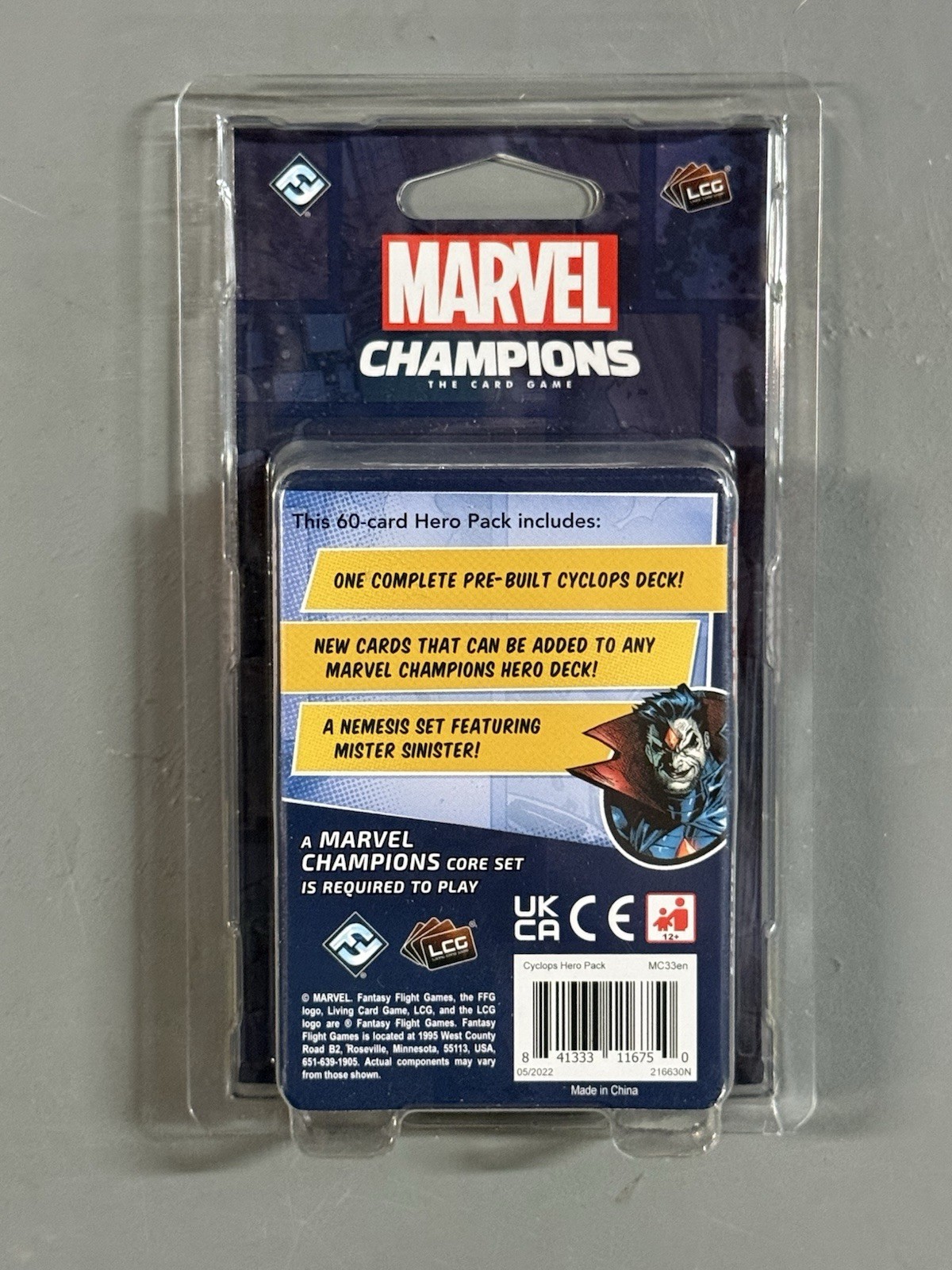 Marvel Champions Cyclops Hero Pack LCG Expansion FFG NEW Sealed