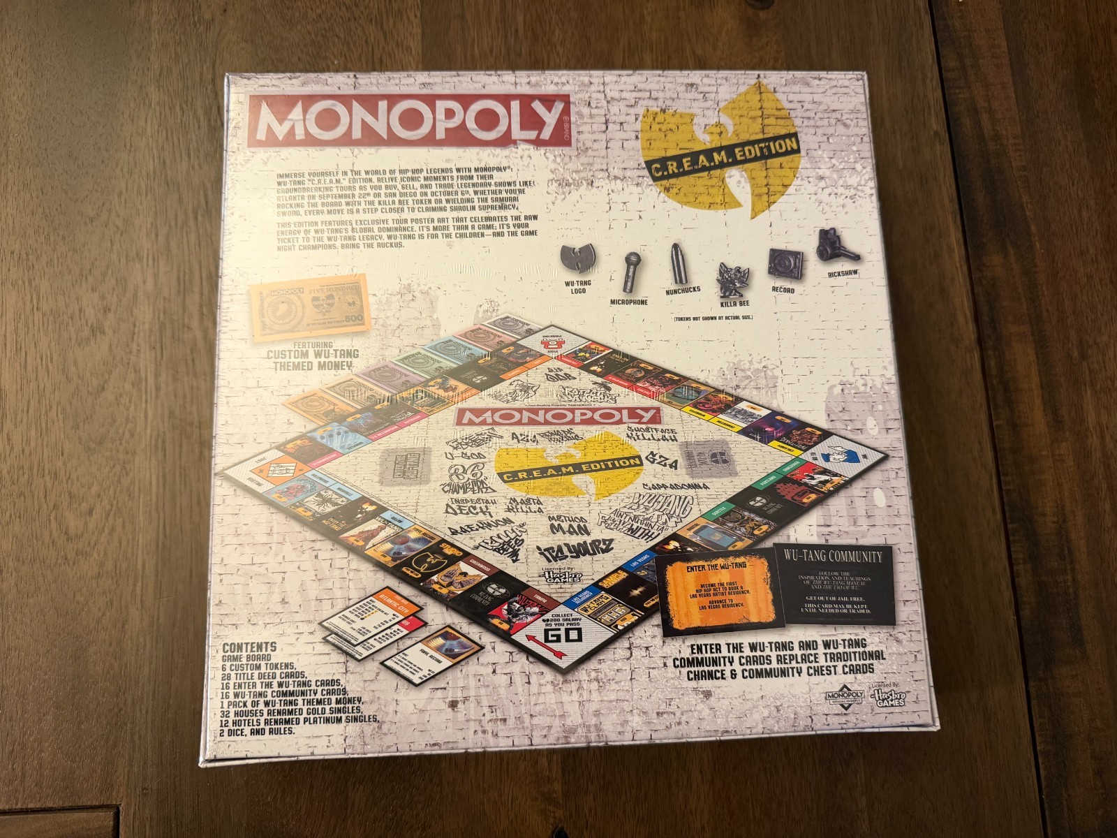 MONOPOLY WU TANG CLAN C.R.E.A.M. LIMITED EDITION BOARD GAME – NEW SEALED