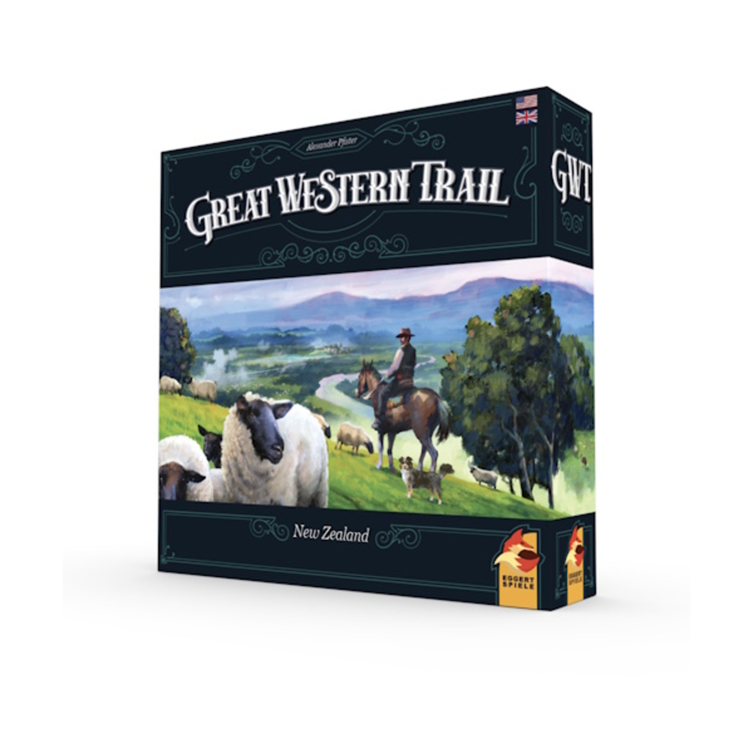 Eggertspiele Board Games Great Western Trail – New Zealand Box SW (New)