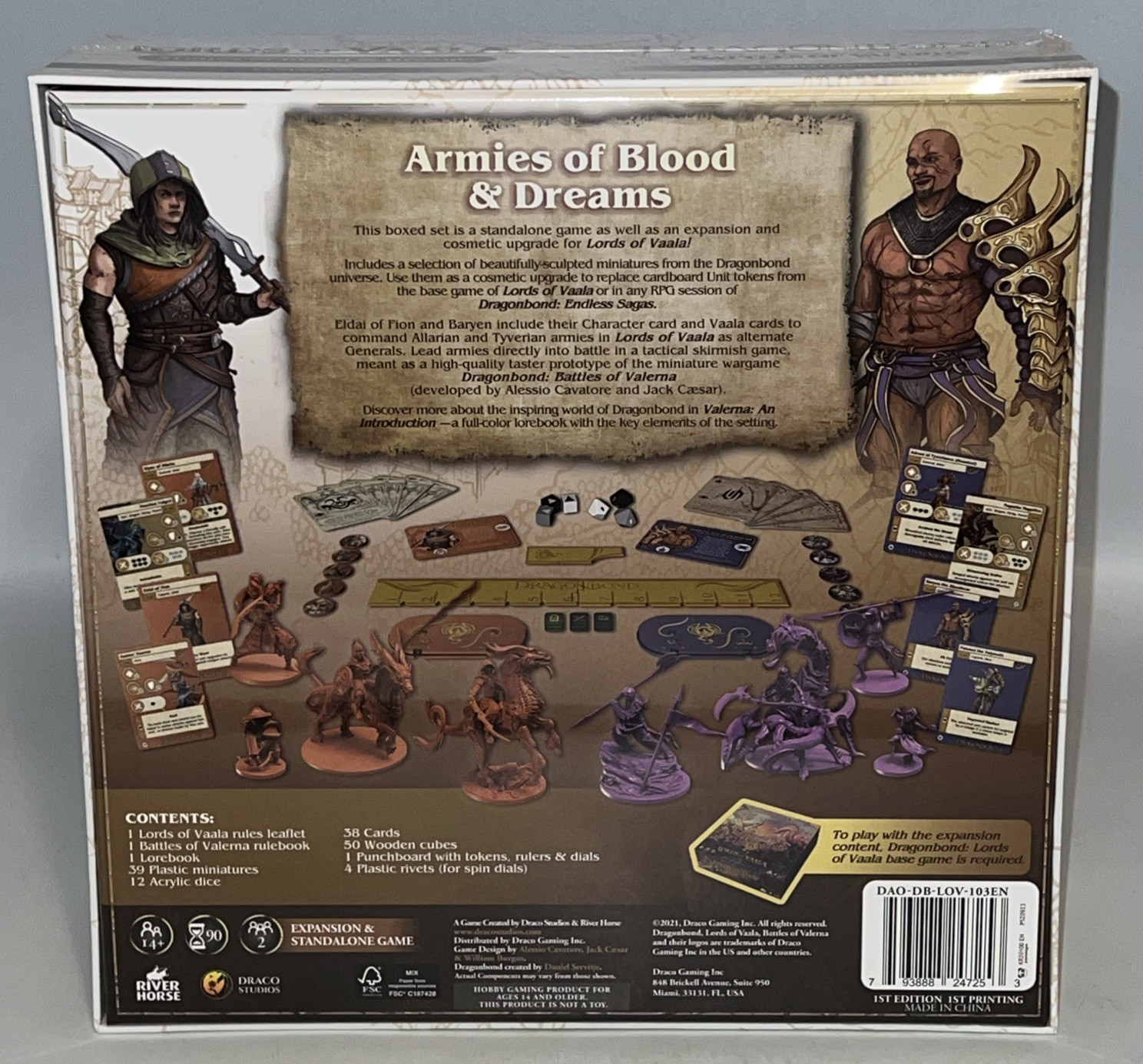 Draco Studios Dragonbond – Lords of Vaala With 3 Expansion – New/Sealed