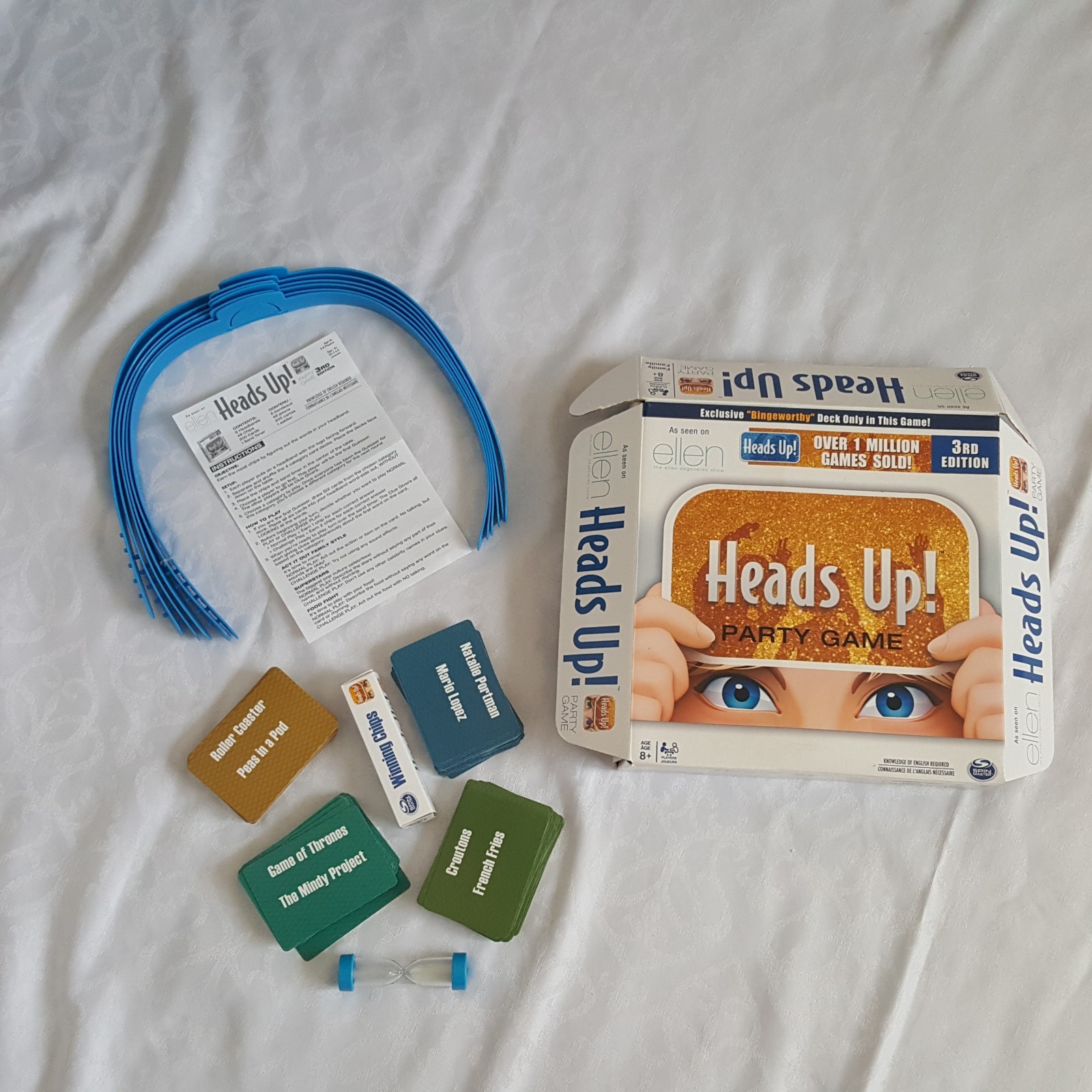 Heads Up Party Game 3rd Edition As Seen On Ellen Family Game Age 8+ Spin Master