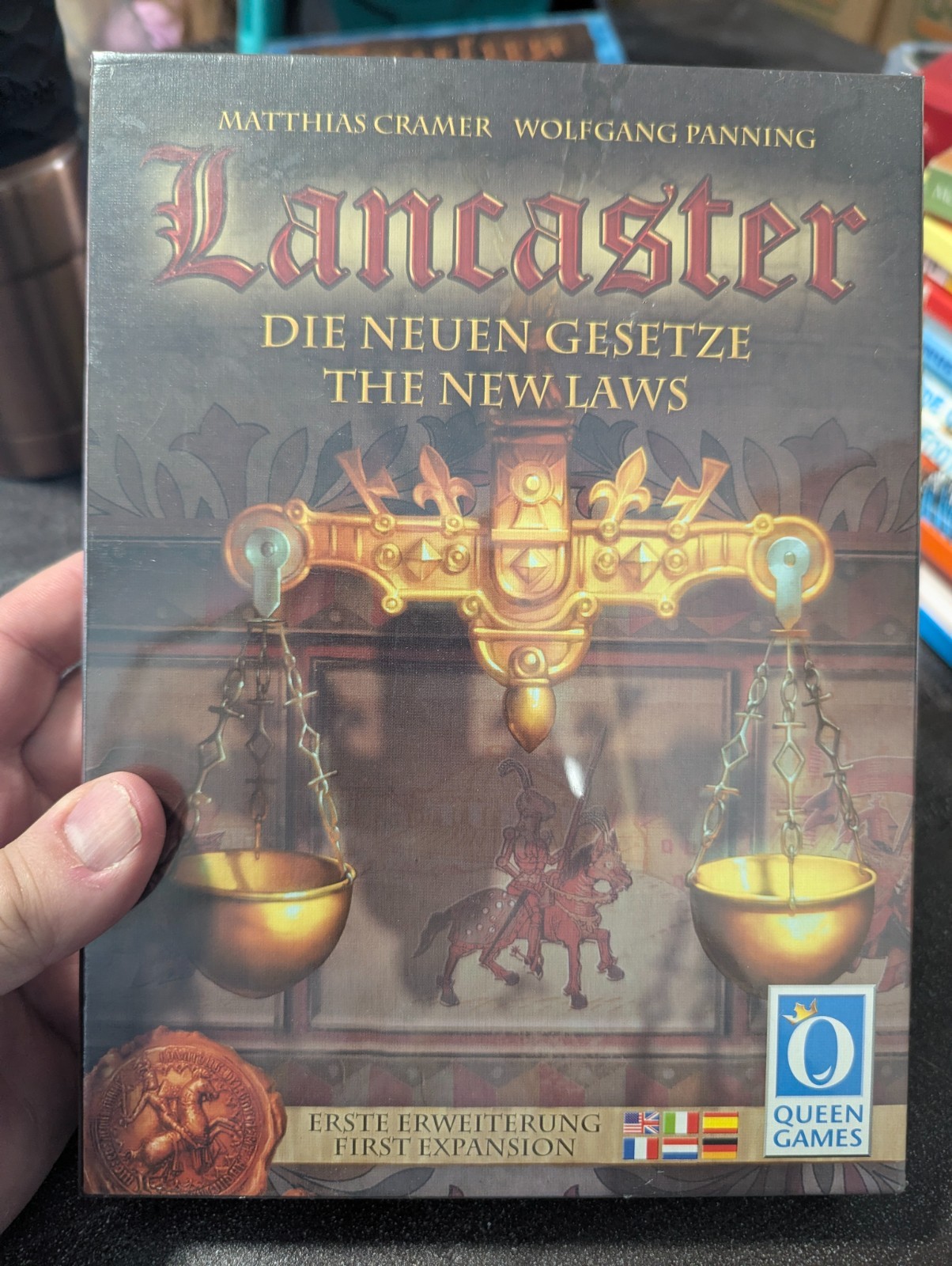 LANCASTER THE NEW LAWS First Expansion SEALED 2011 Queen Games BASE GAME NEEDED