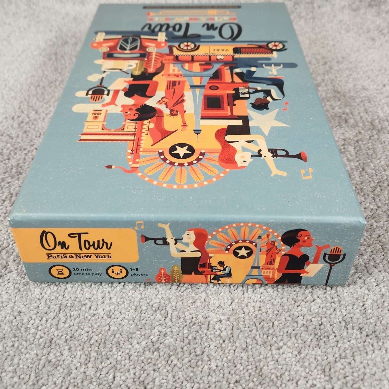 Board Game Tables On Tour Paris & New York Strategy Roll and Write Board Game