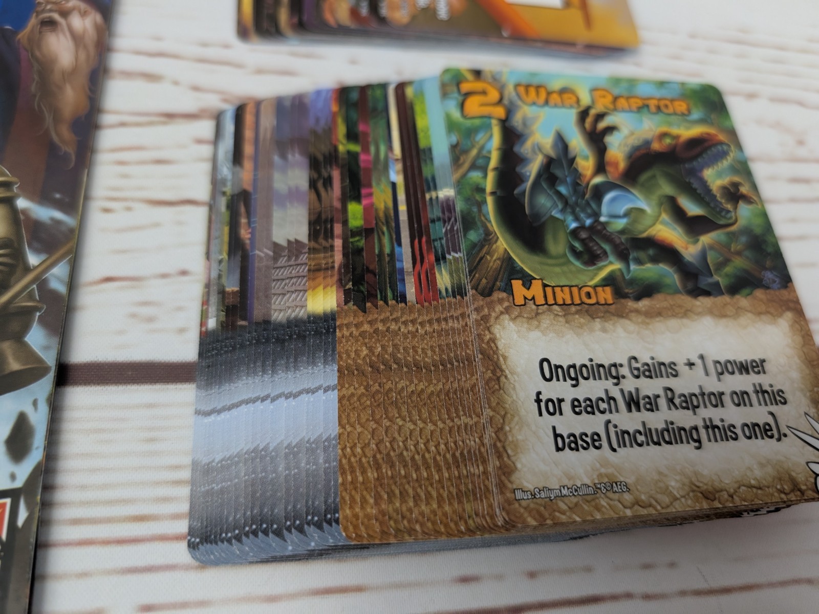 Smash Up Board Game Card Game Original Base Set & Big Geeky Box AEG *1 Bent Card