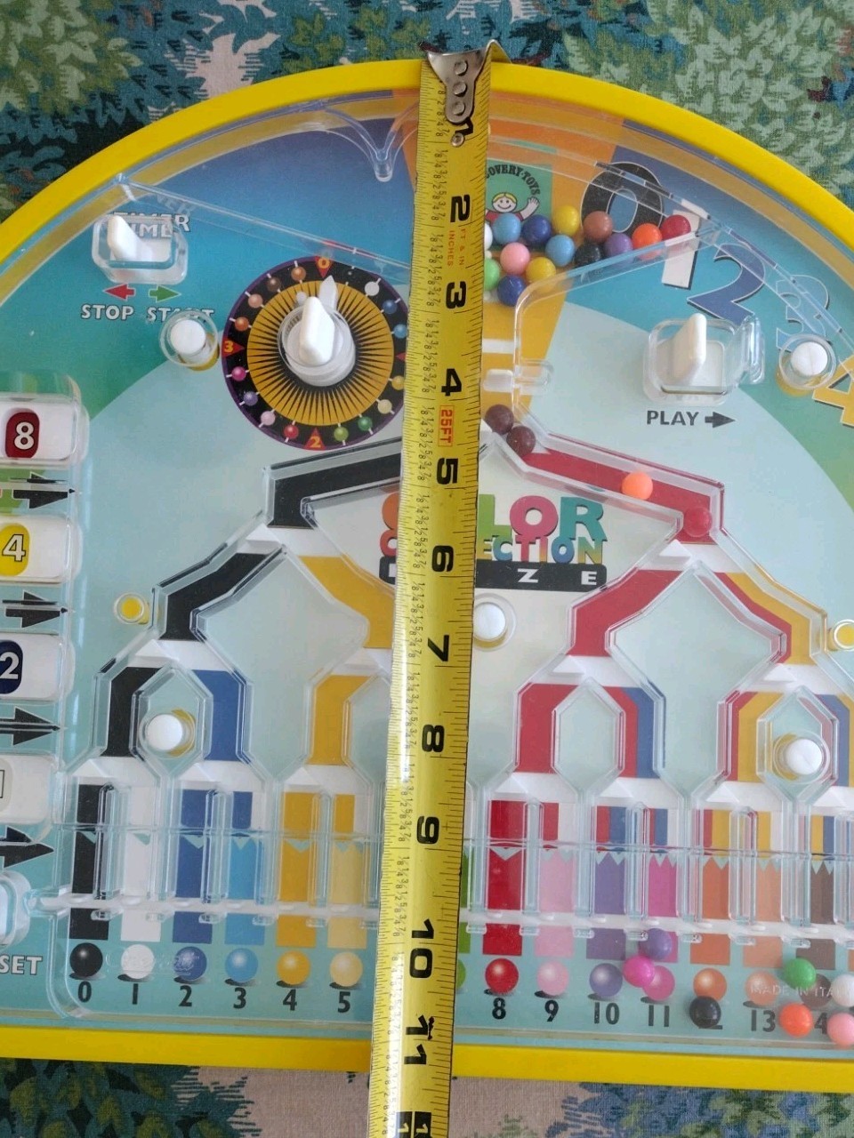Discovery Toys Quercetti Italy Made Color Connection Maze Game *Missing ONE Leg*
