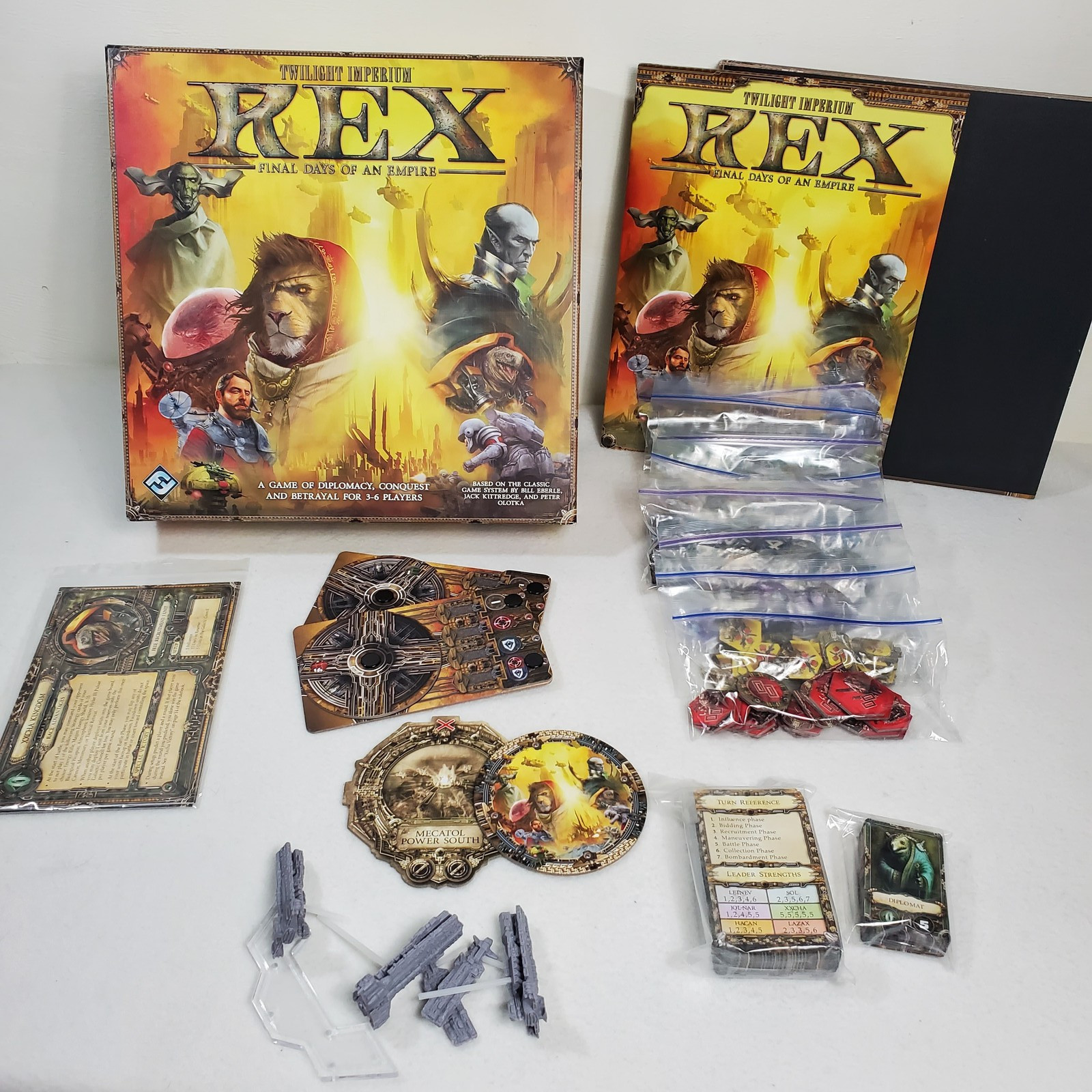 Twilight Imperium Rex Final Days of an Empire Board Game Complete Fantasy Flight