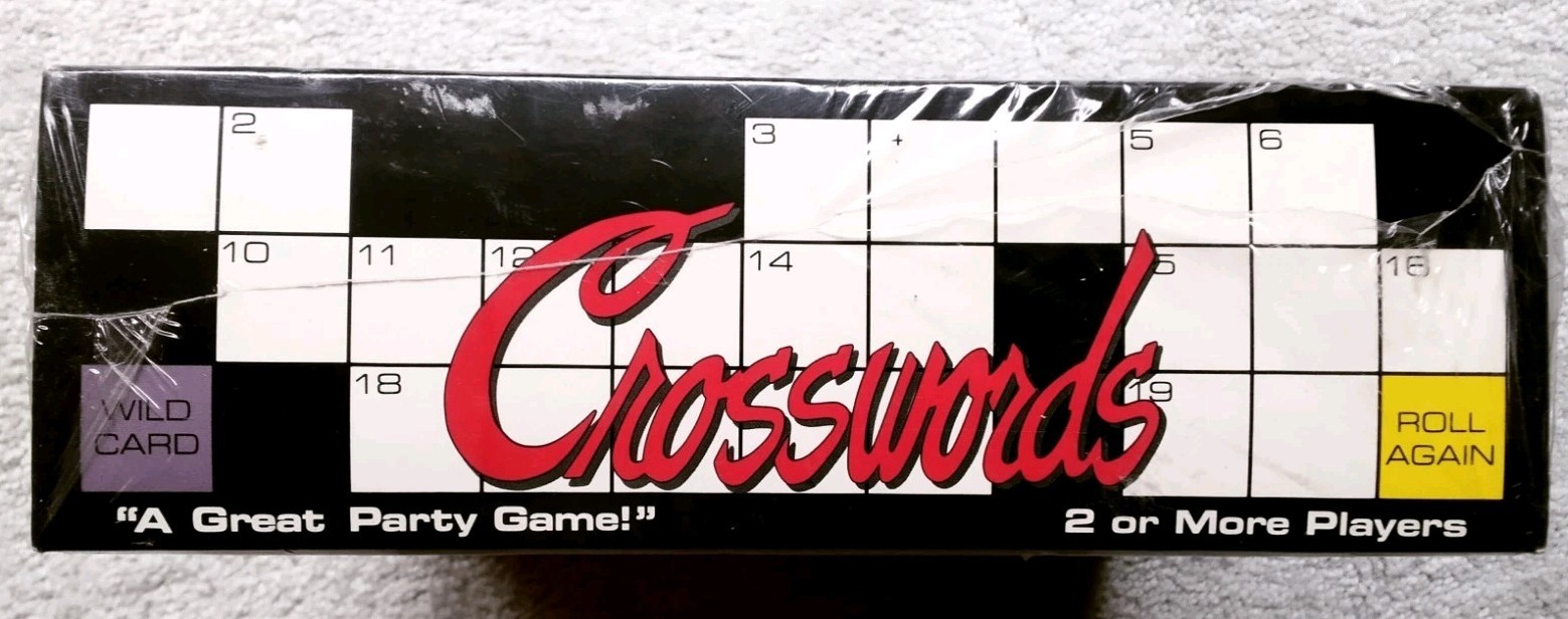 Vintage CROSSWORDS Board Game 1988 J.R.S. Games Inc. NYHT Approved *Sealed NIB