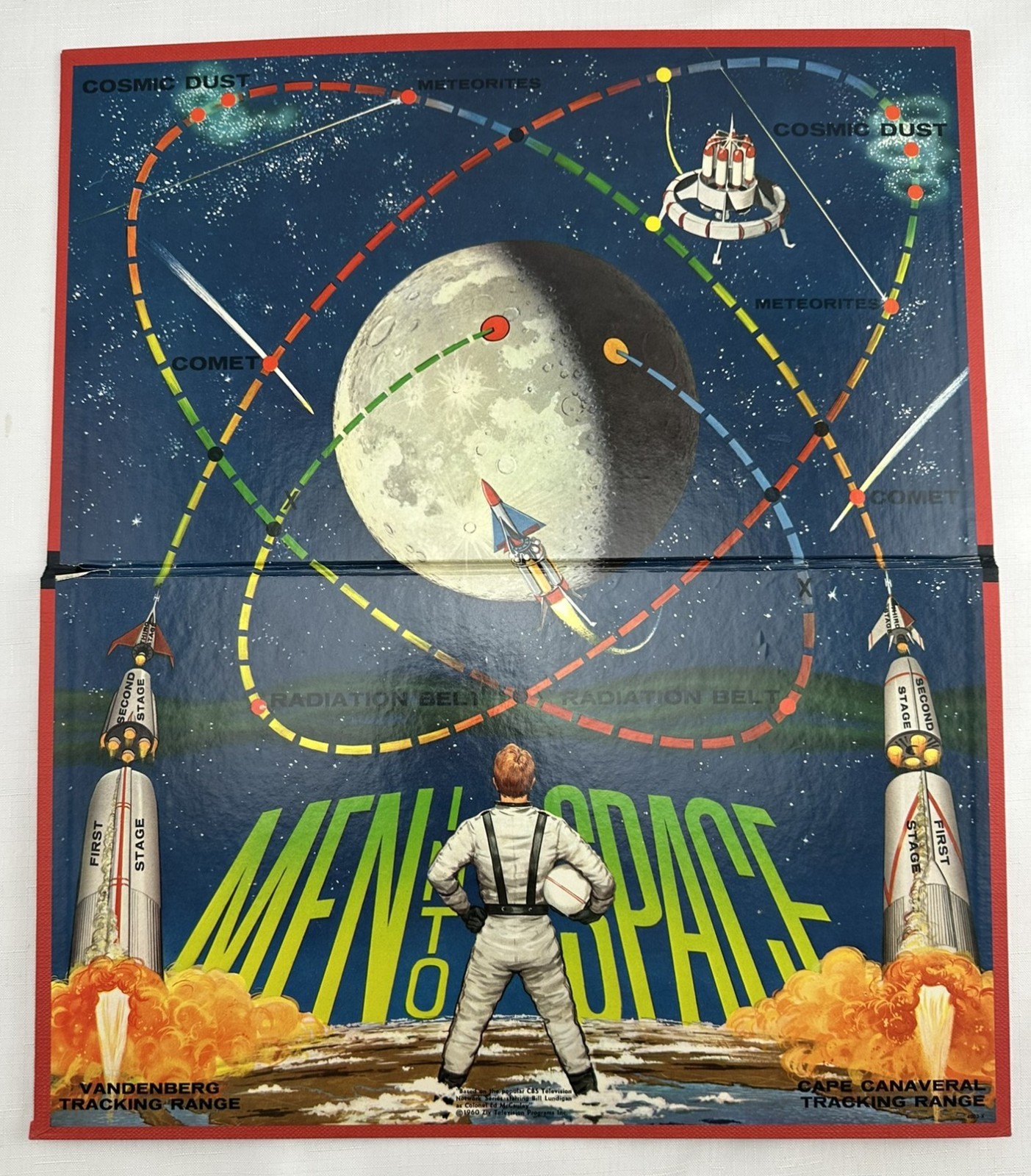 1960 Men into Space Game by Milton Bradley Complete in Good Condition FREE SHIP
