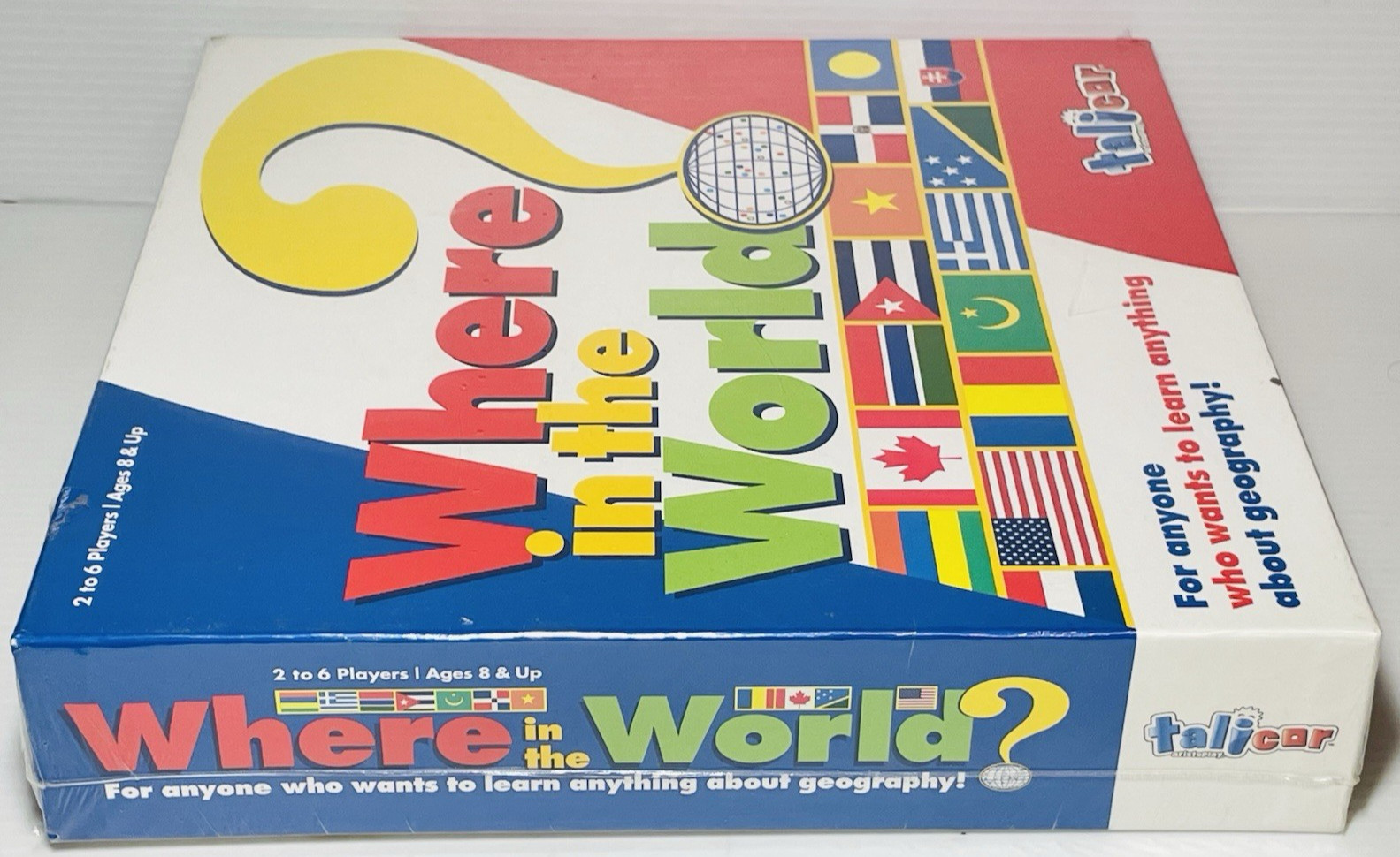 Where in the World Geography Board Game Talicar Aristoplay 2012 New & Sealed.