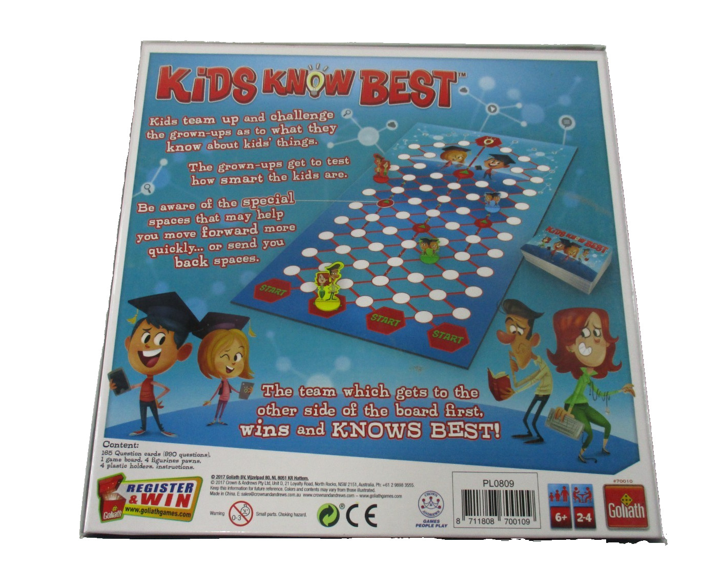 Kids Know Best Kids vs Grown-Ups Trivia Game 6+ 2-4 Player Goliath 2017 Complete