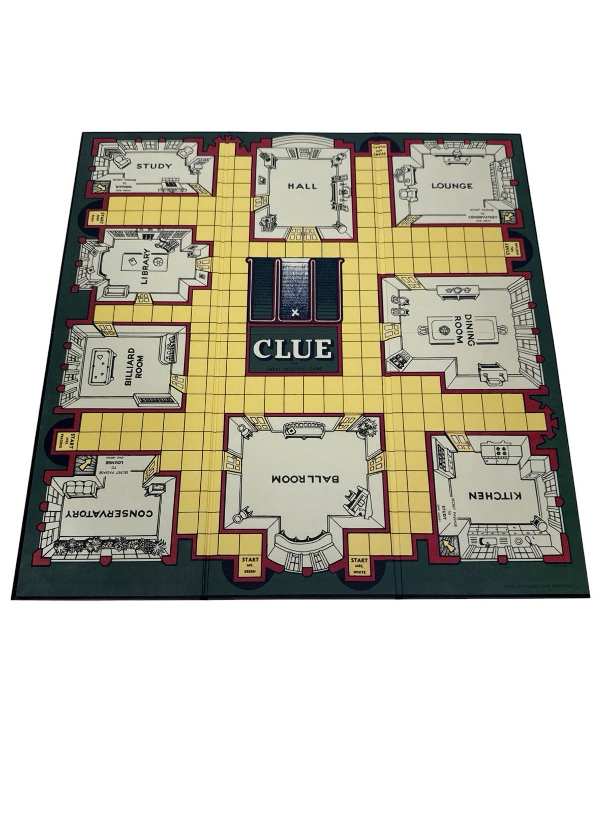 Clue Vintage Bookshelf Edition Board Game Parker Brothers WS Game Company