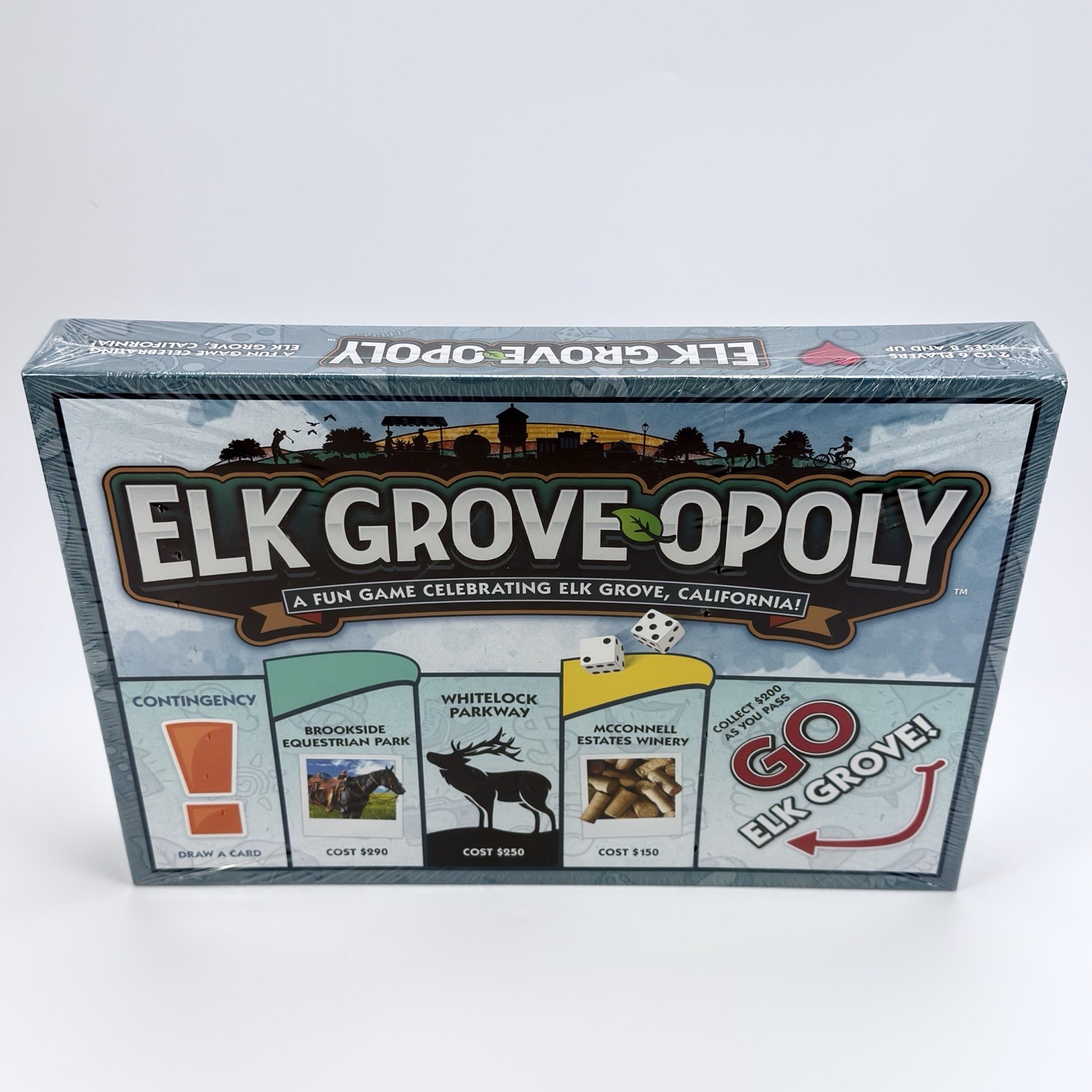 Go ELK GROVE OPOLY Monopoly Board Game Made By Late For The Sky California Sac