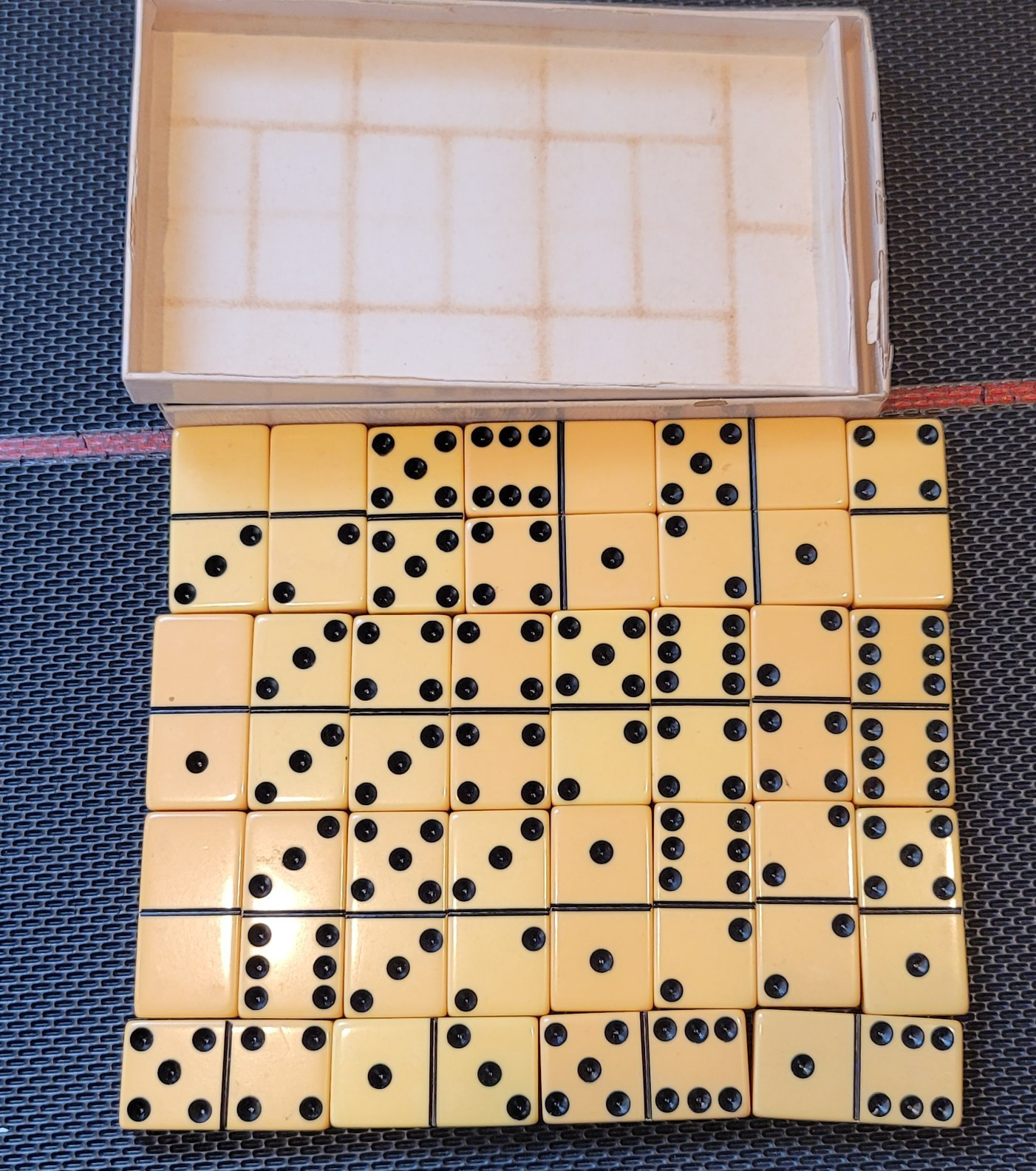 Standard Marblelike Dominoes 616 Ivory PureMCO MFG Instructions Made Waco Texas