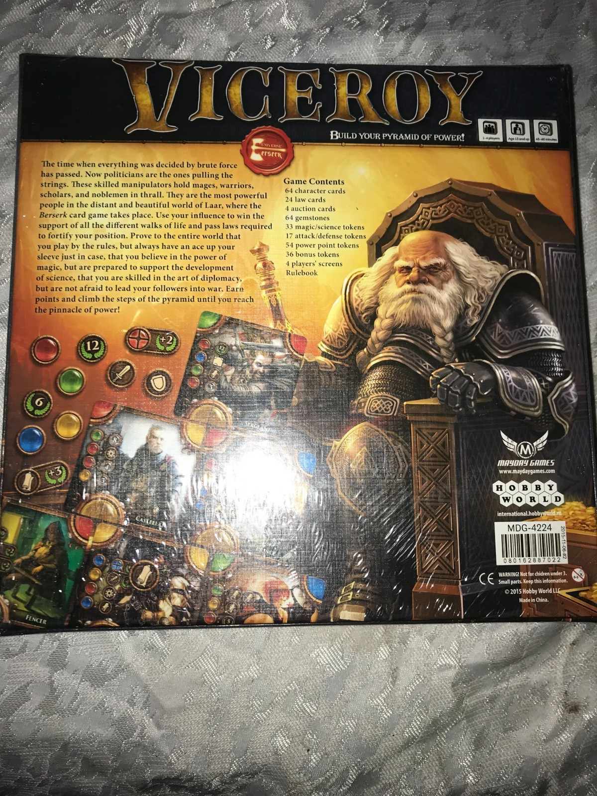 NOS Rare 2015 VICEROY MDG-4224 Mayday HOBBY WORLD Fantasy CARD/BOARD GAME Sealed