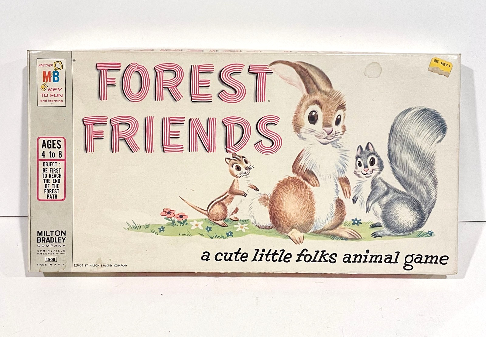 Vintage 1956 FOREST FRIENDS Board Game MILTON BRADLEY Complete #4808 Animals