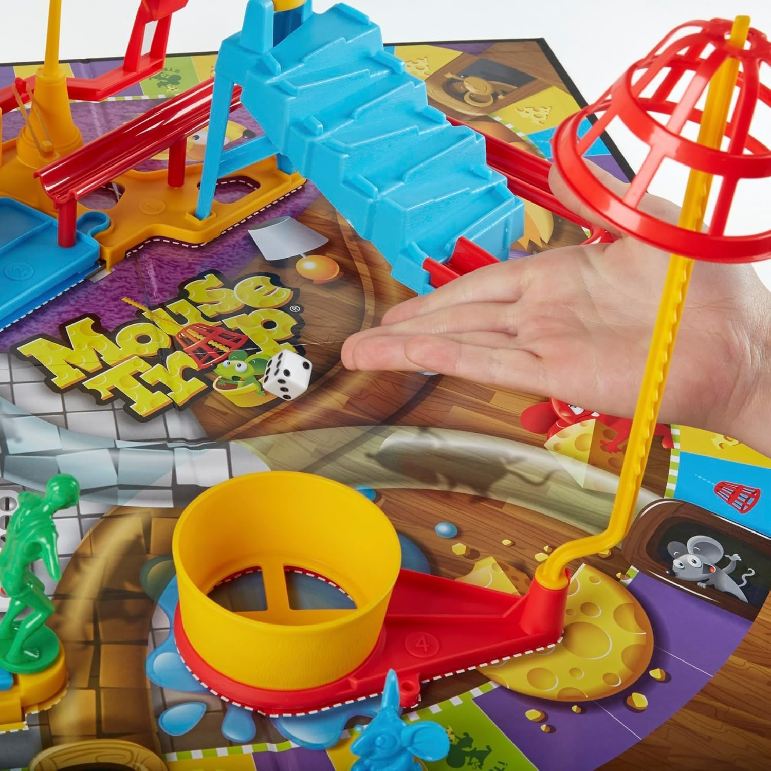 Hasbro Gaming Mouse Trap Board Game Kids 6+ Classic 2-4 Player Multicolor Easier
