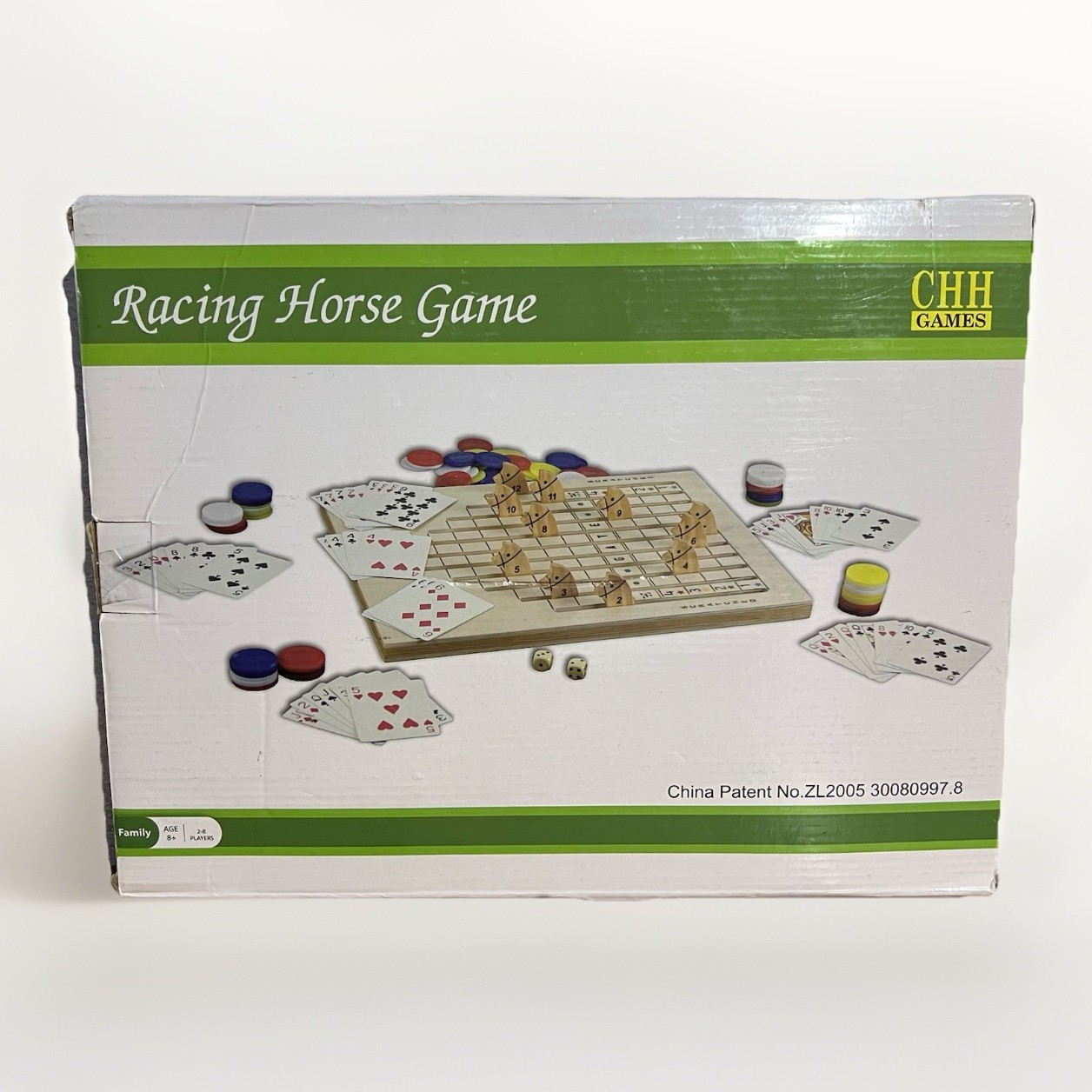 Racing Horse Game COMPLETE CHH Games Cards Party Chips Wooden Board