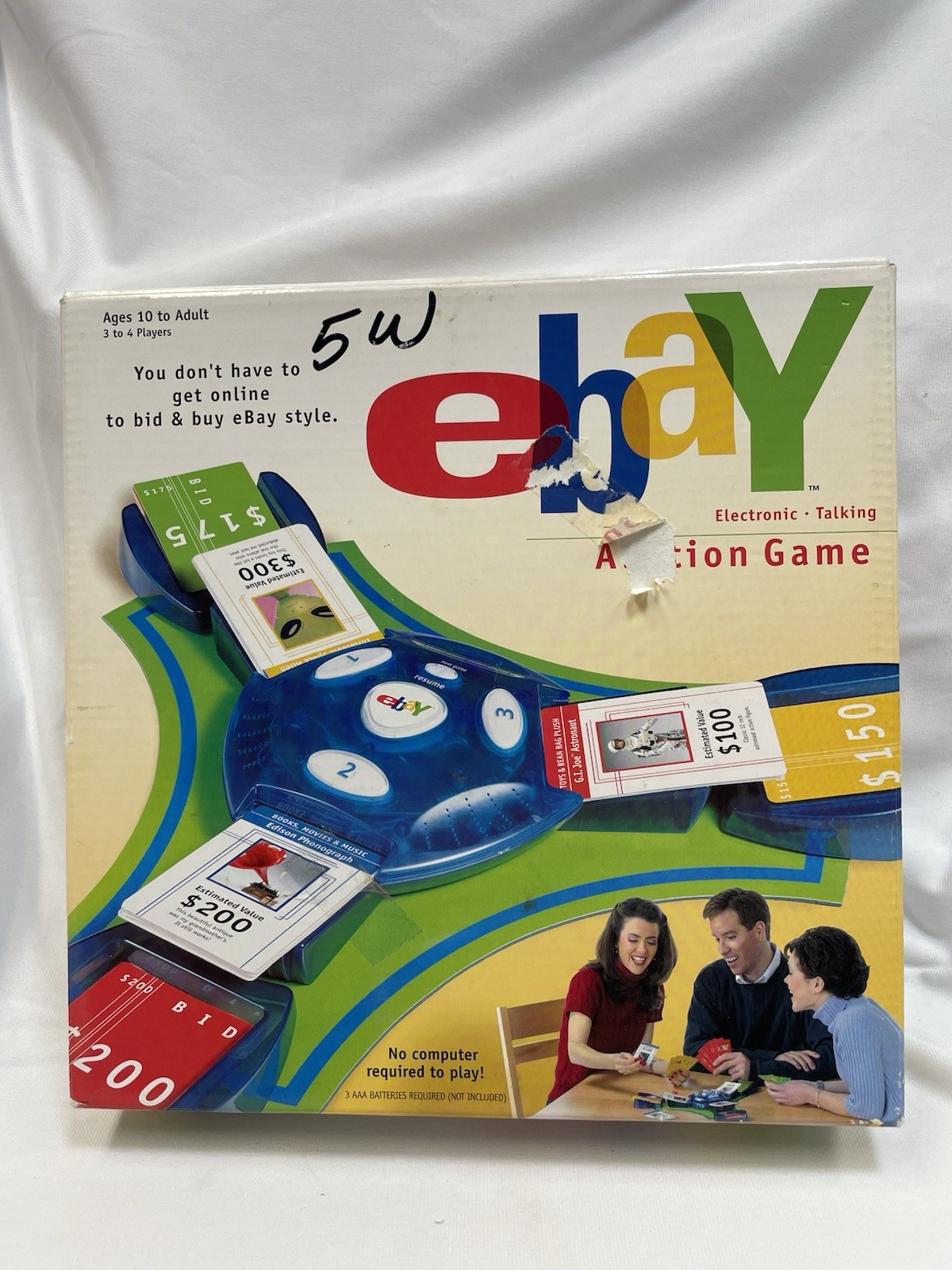 2001 EBay AUCTION ELECTRONIC TALKING BOARD GAME Hasbro ~ NEW ~ OPEN BOX