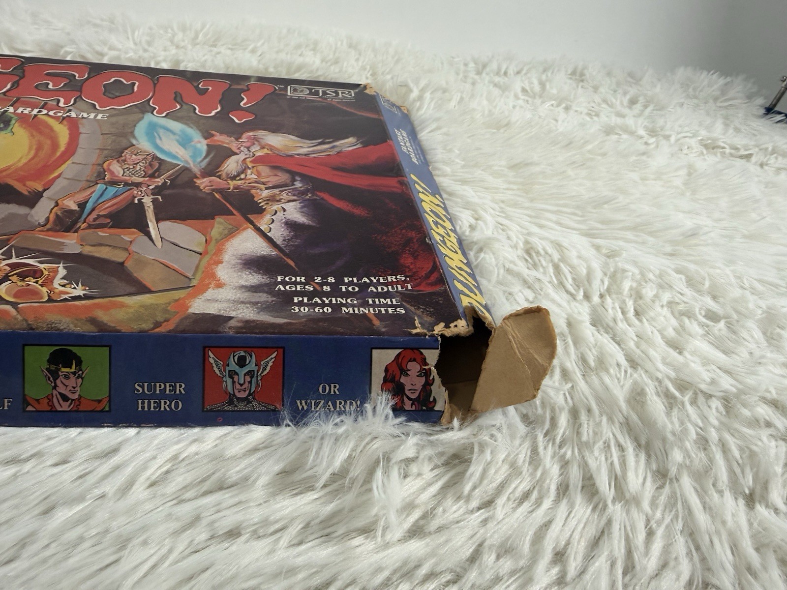 TSR Dungeon! Fantasy Board Game 1981 with Box, Board, Cards & Pieces
