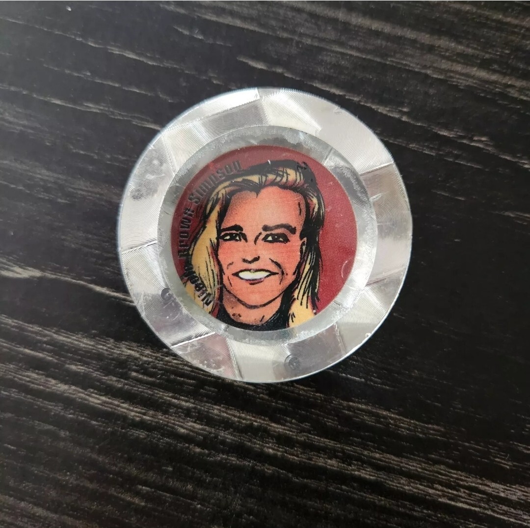 Lot Of 9 Vintage OJ Simpson Trial POGS Slammers 1994 LTD Rainbow Border