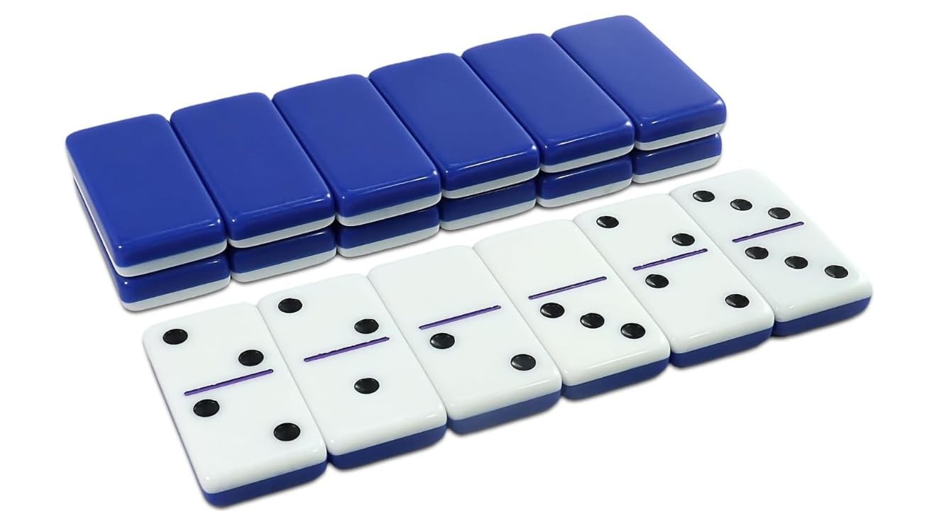 Dominoes Set for Adults, Double 6 Dominos Game Set with 28 Domino Tiles Doubl…