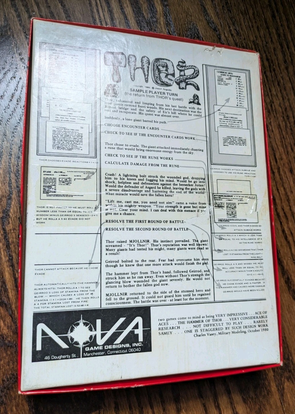 The Hammer Of Thor Game Of Norse Mythology Nova Unpunched 1980 Vintage RPG VG