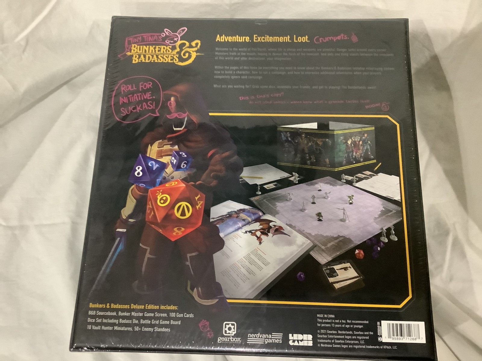 Borderlands Tiny Tina’s Bunkers & Badasses RPG (Deluxe Edition) NEW in Wrap