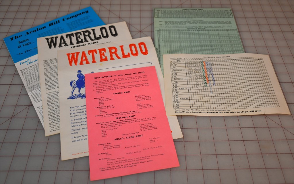 Waterloo Vintage Board Game Avalon Hill 1962 Campaign War Game Punched Napoleon
