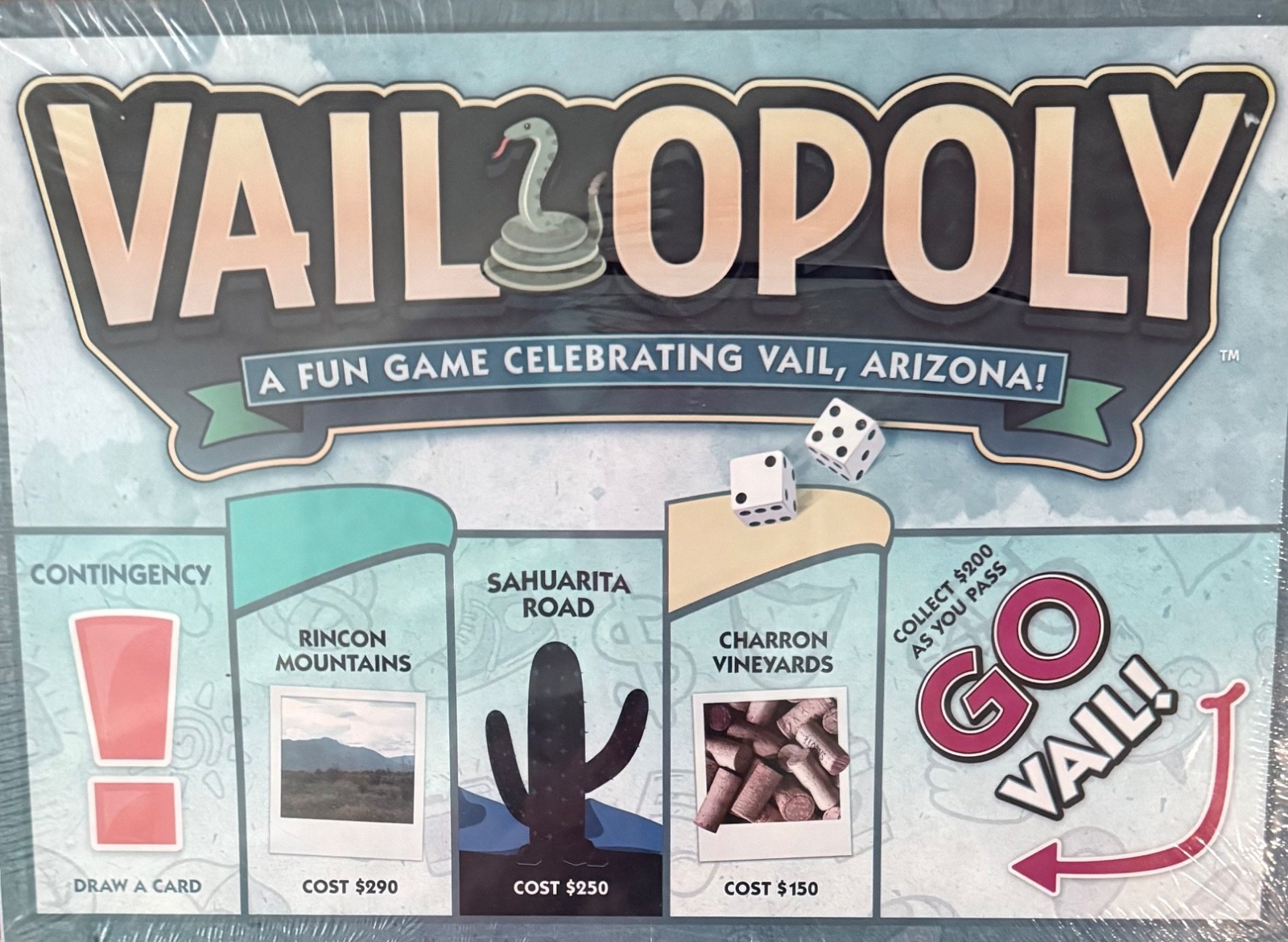 NEW SEALED -Vailopoly (Vail Arizona) Monopoly Board Game Made in USA