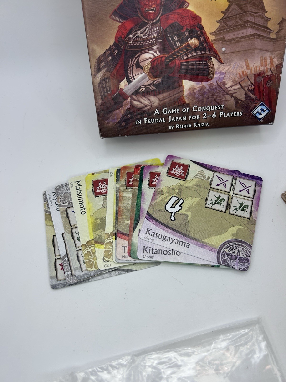 Fantasy Flight Games Age of War Board Game Reiner Knizia Feudal Japan Complete