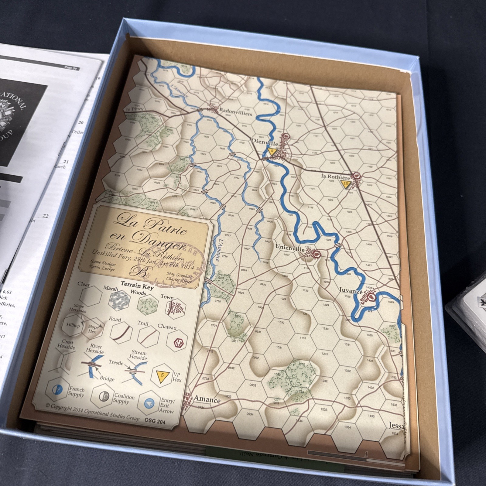 LA PATRIE EN DANGER 1814 (Napoleonic) Game by OSG::©2004::Unpunched::Open Box