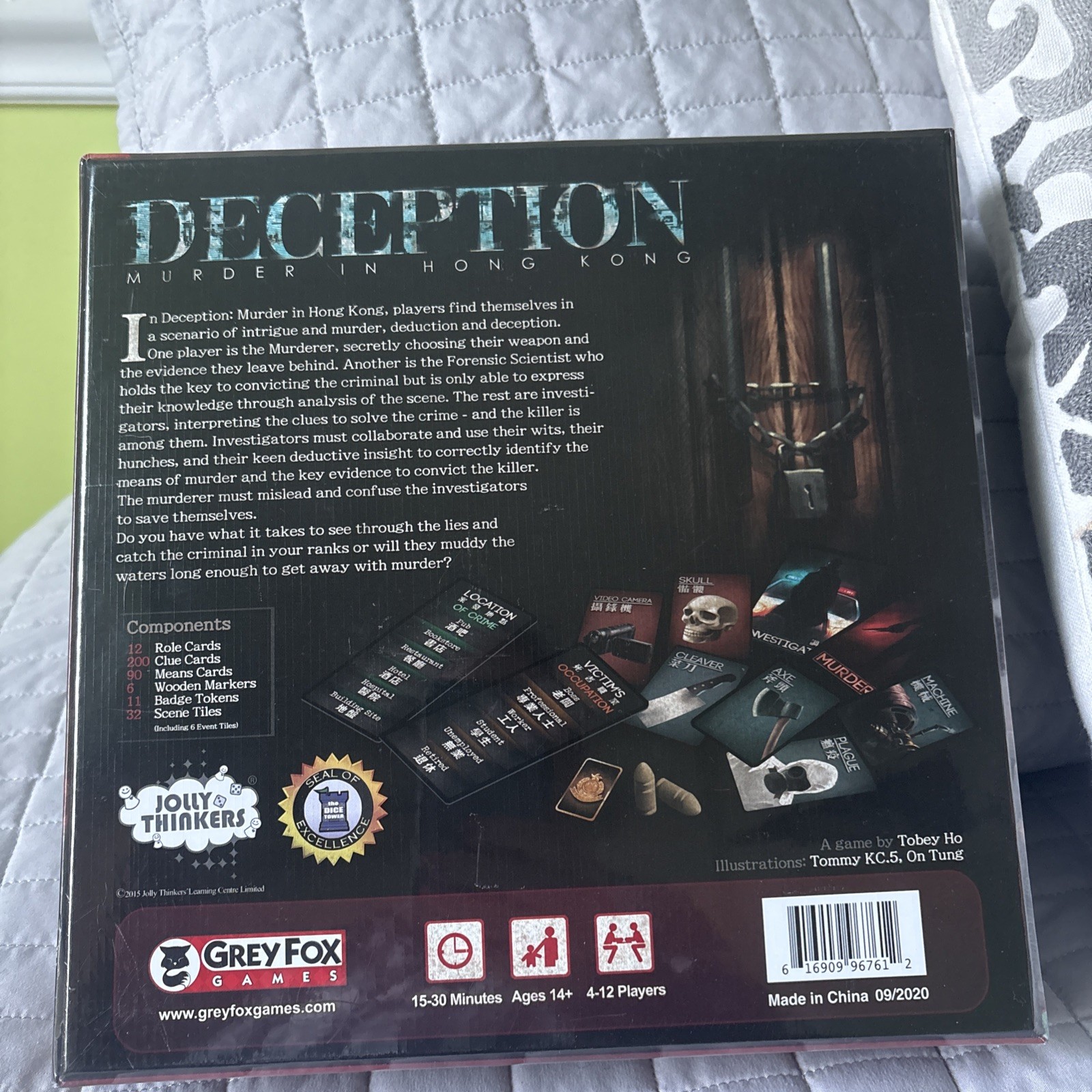 Deception Murder in Hong Kong New Mint + Sealed Board Game Grey Fox Games NEW