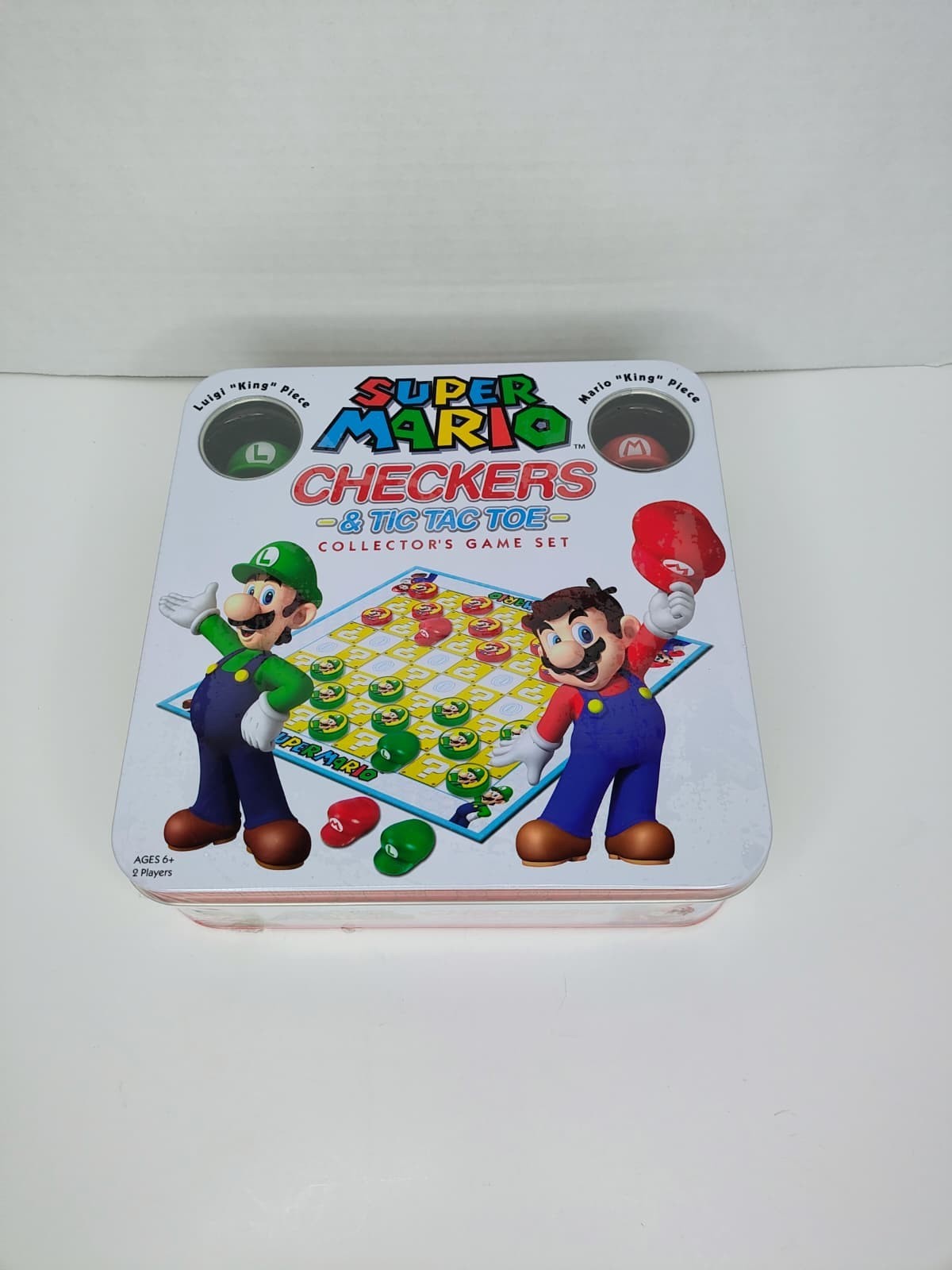 Super Mario Checkers & Tic-Tac-Toe Collector’s Tin Game USAopoly SEALED BrandNEW