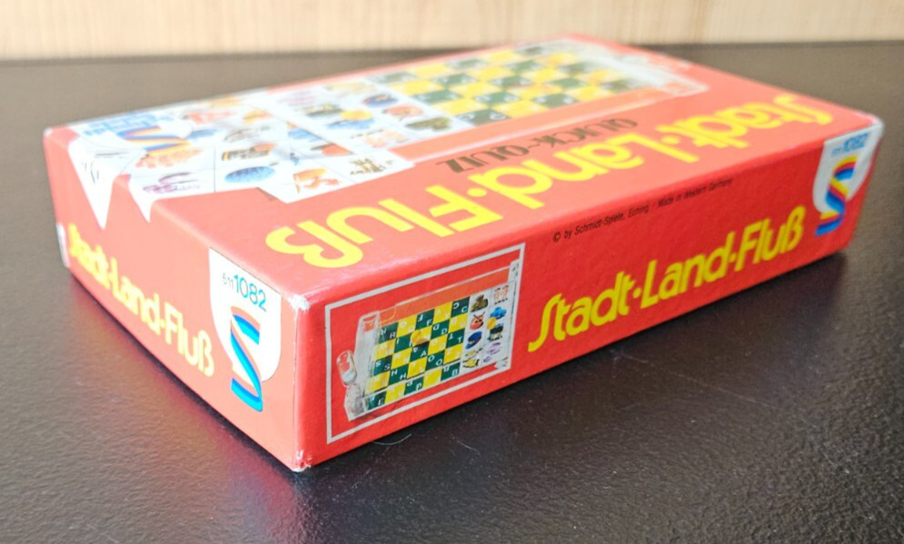 STADT/ LAND/ FLUB QUICK QUIZ GAME. SCHMIDT SPIELE MADE IN W. GERMANY